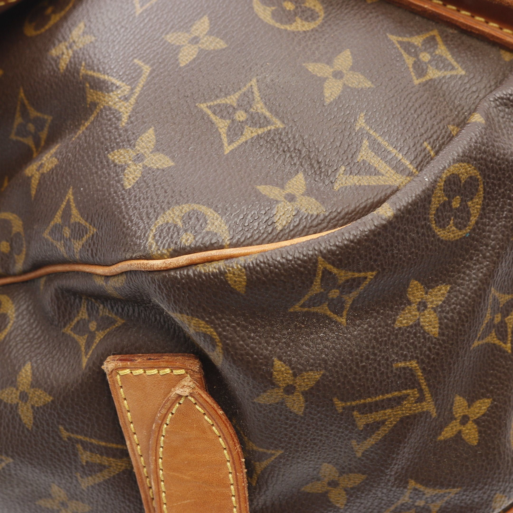 Louis Vuitton Louis Vuitton Saumur 43 Monogram Shoulder Bag Leather Brown Size ONE SIZE - 8 Thumbnail