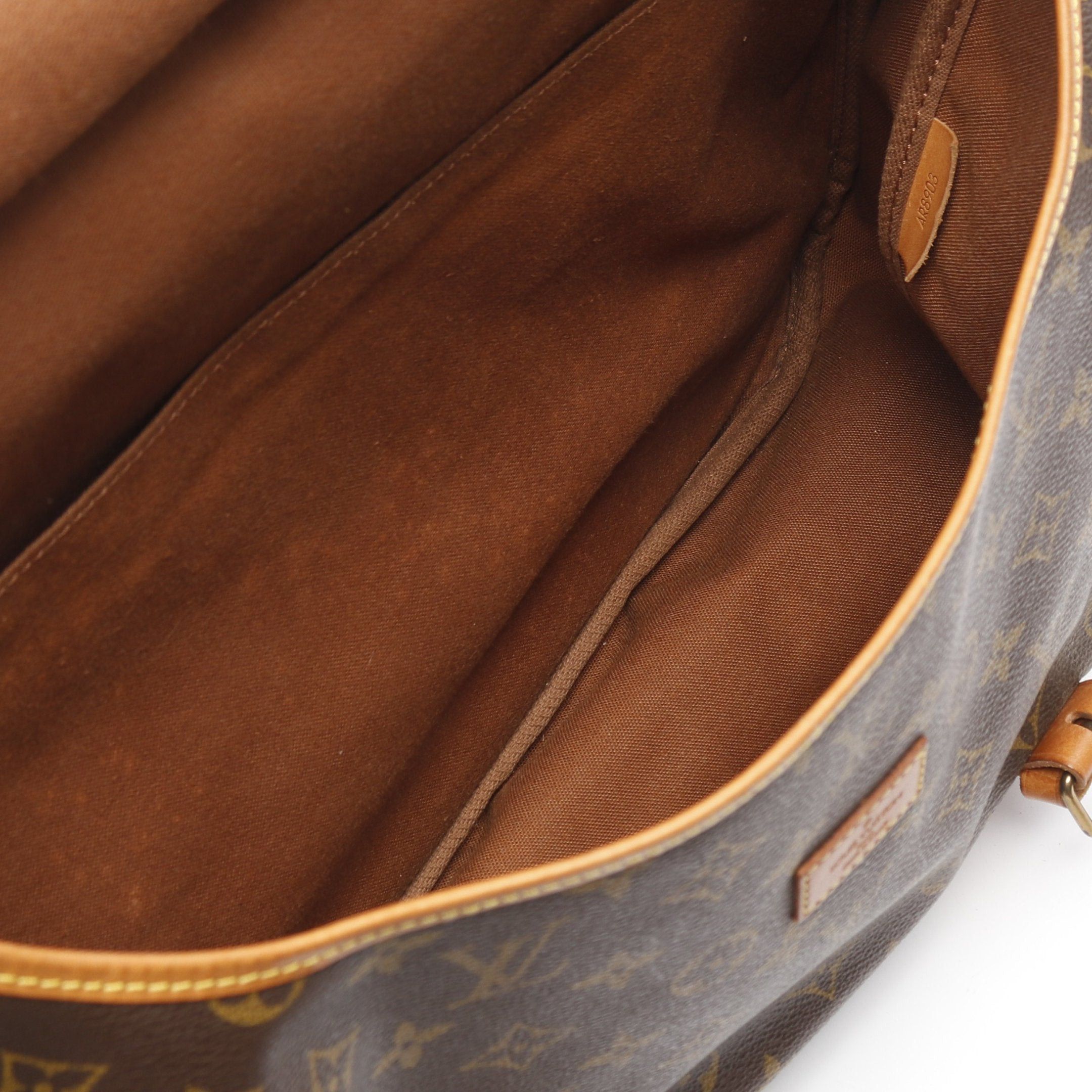 Louis Vuitton Louis Vuitton Saumur 43 Monogram Shoulder Bag Leather Brown Size ONE SIZE - 3 Thumbnail