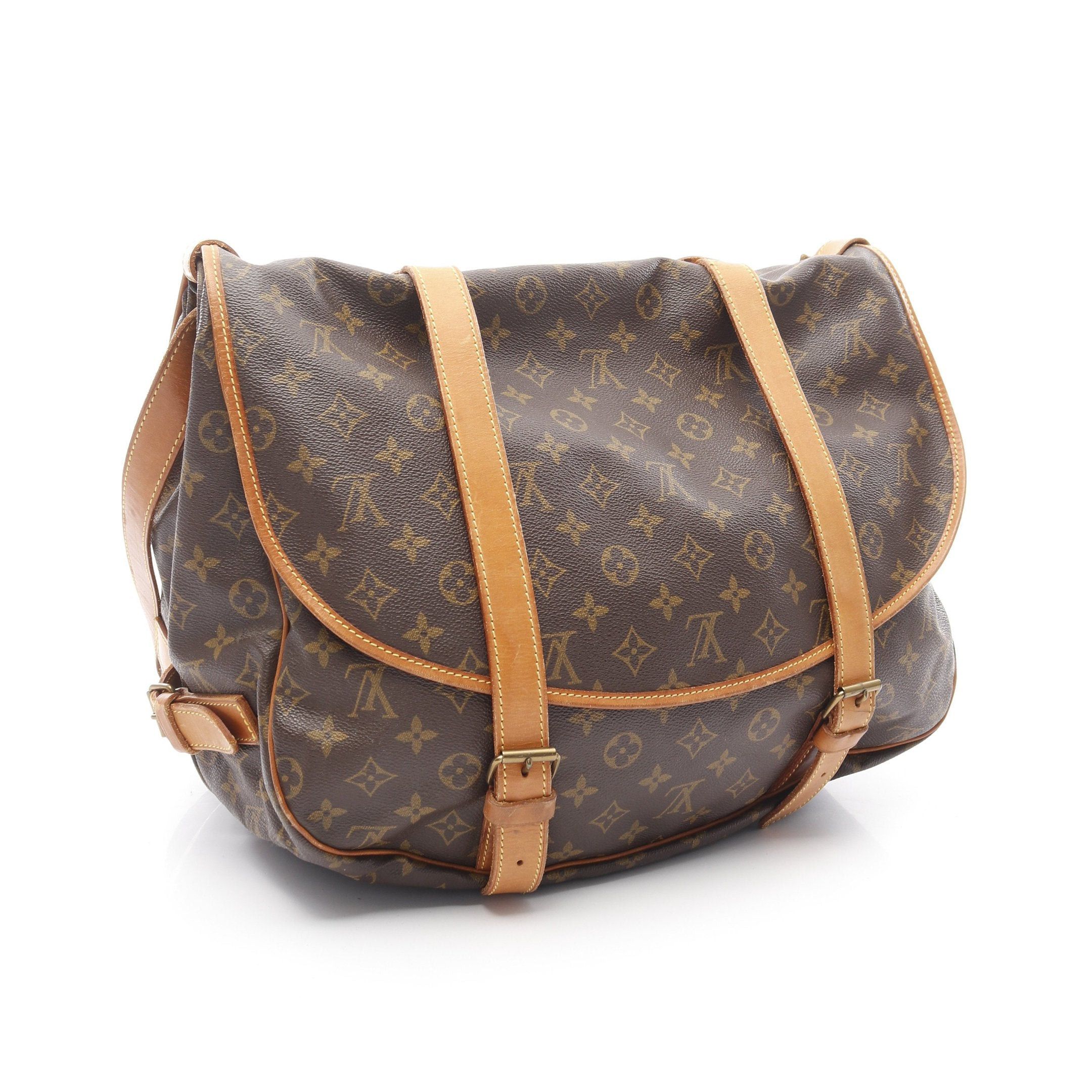 Louis Vuitton Louis Vuitton Saumur 43 Monogram Shoulder Bag Leather Brown Size ONE SIZE - 2 Thumbnail