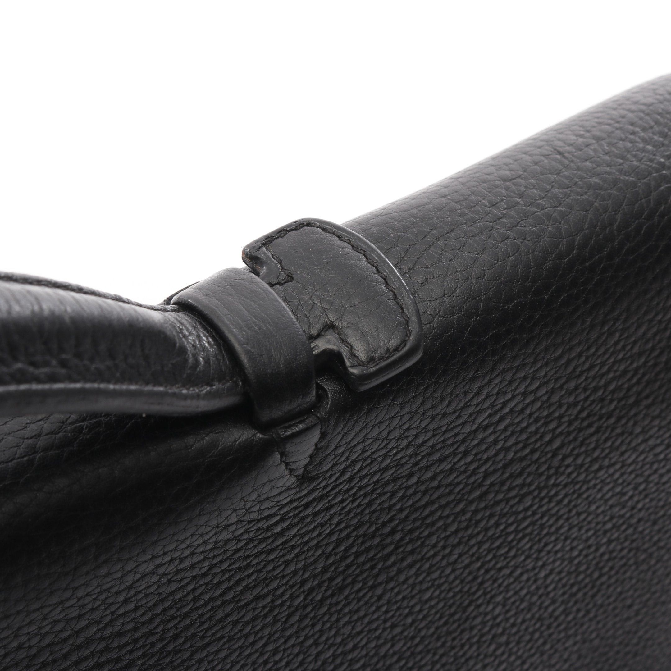 Hermes Hermes Sac Adepesh 38 Business Bag Briefcase Togo Black Silver Hardware □L Stamp Size ONE SIZE - 9 Thumbnail