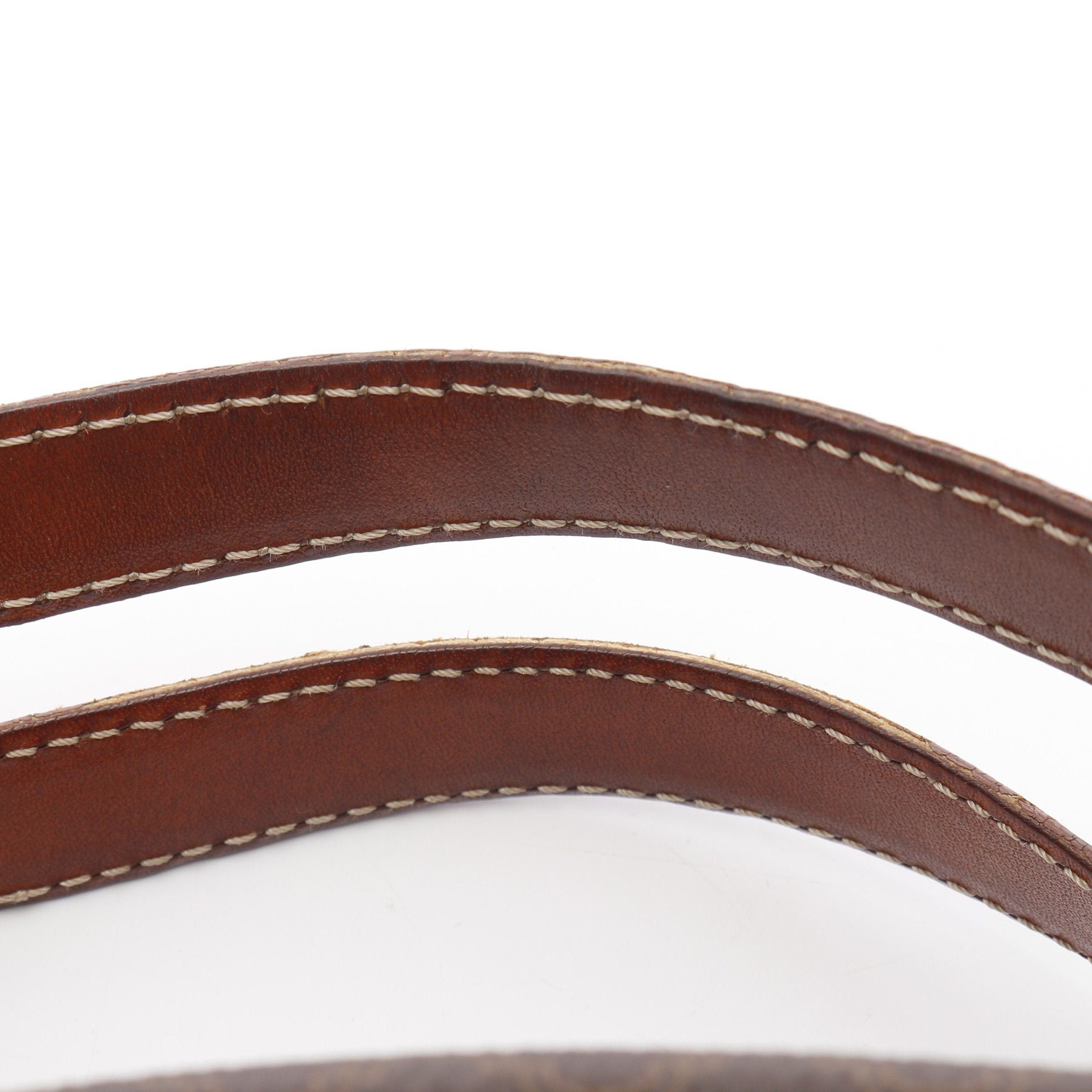 Celine Celine Macadam Handbag Leather Dark Brown Size ONE SIZE - 6 Thumbnail