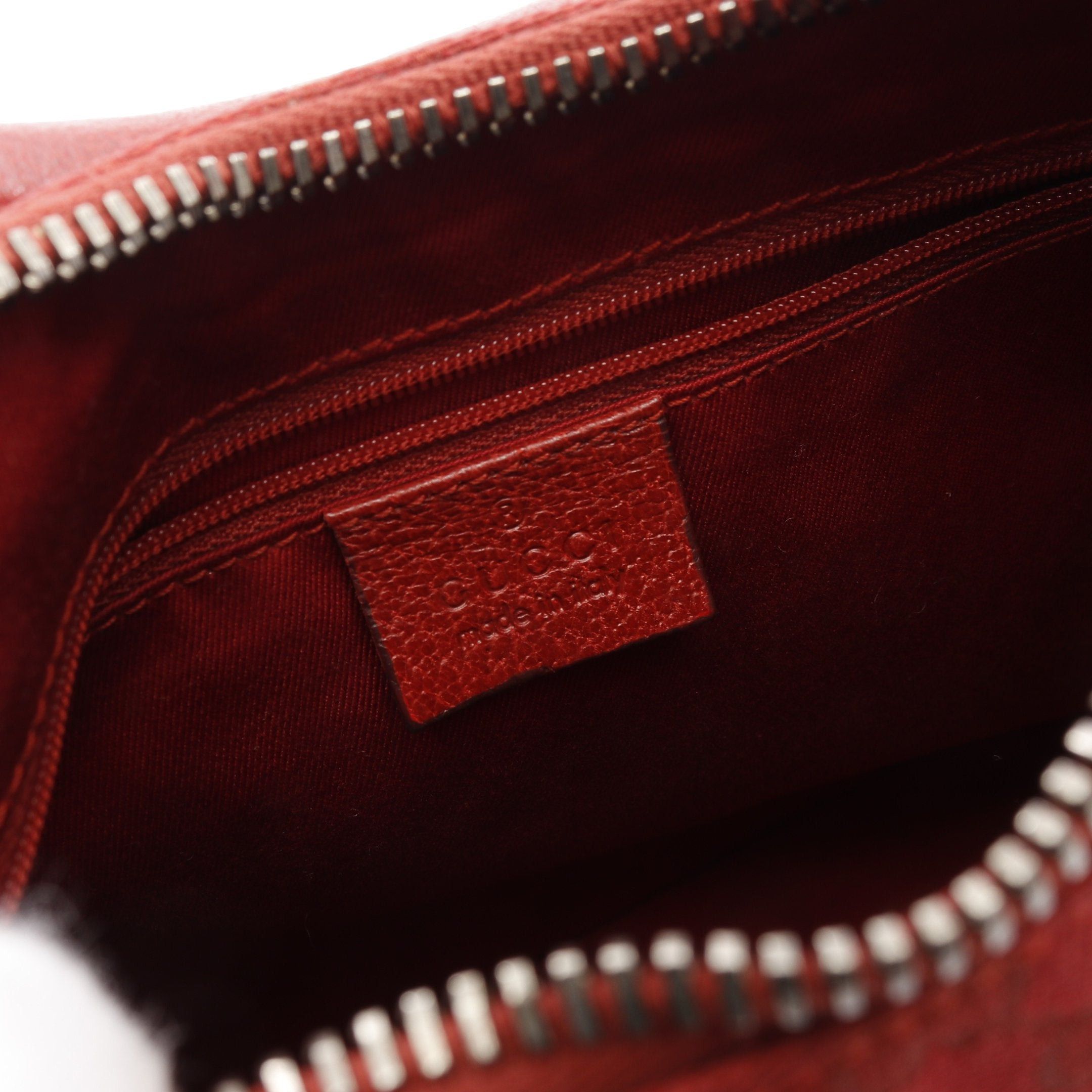 Gucci Gucci Gg Canvas One Shoulder Bag Leather Red Size ONE SIZE - 4 Thumbnail