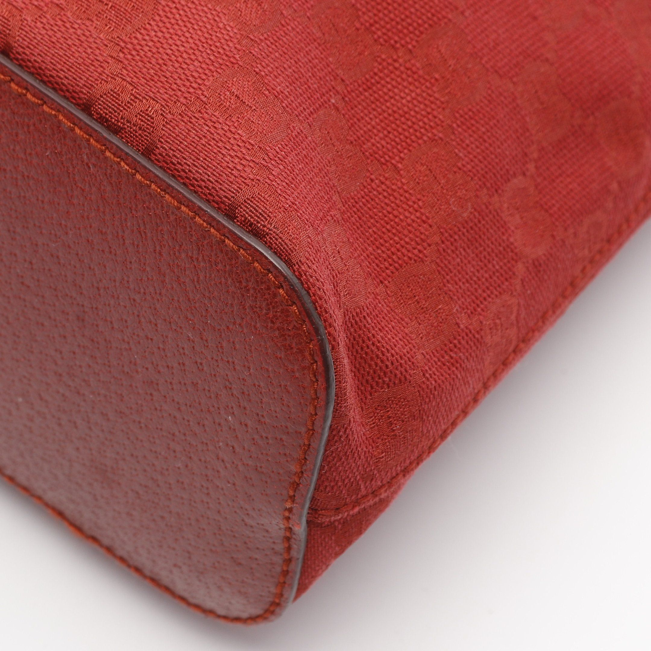 Gucci Gucci Gg Canvas One Shoulder Bag Leather Red Size ONE SIZE - 8 Thumbnail