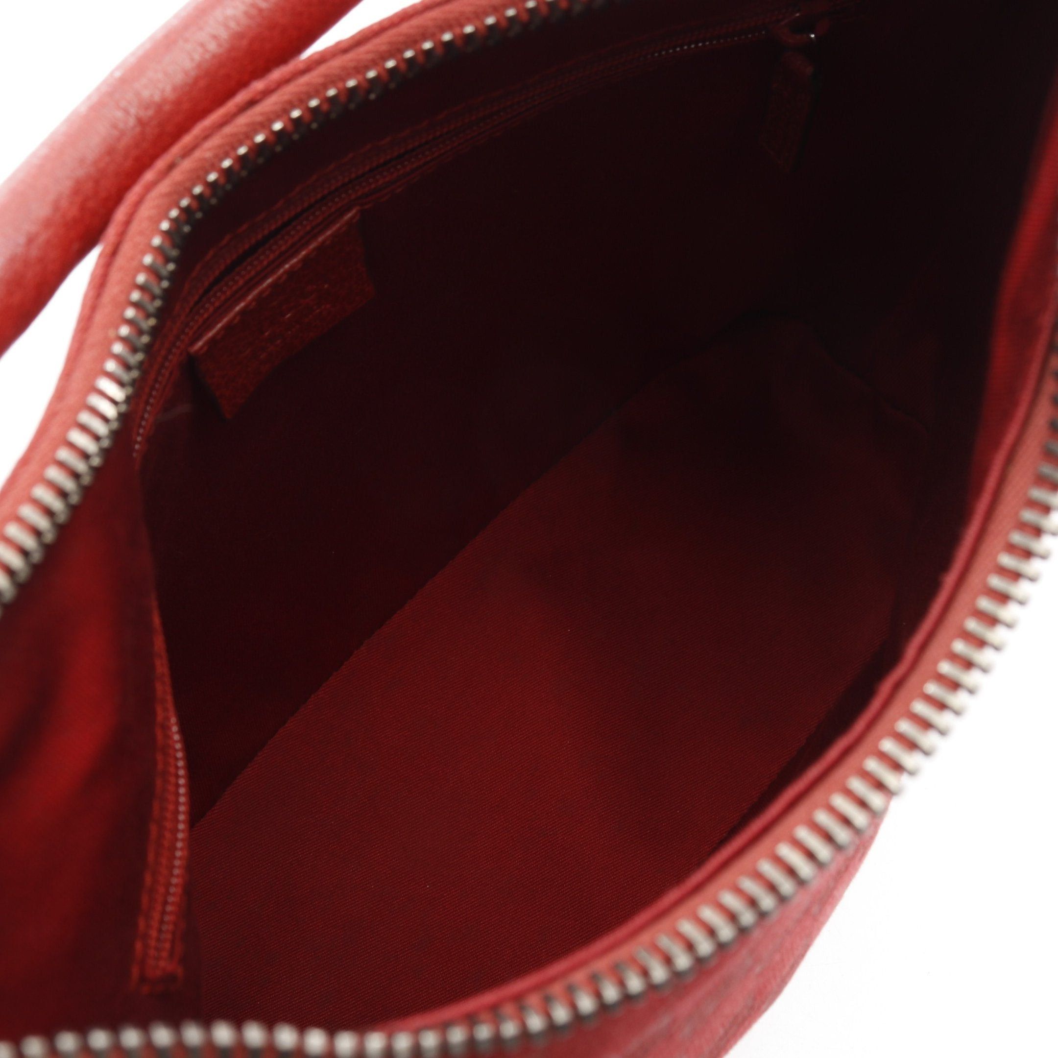 Gucci Gucci Gg Canvas One Shoulder Bag Leather Red Size ONE SIZE - 3 Thumbnail