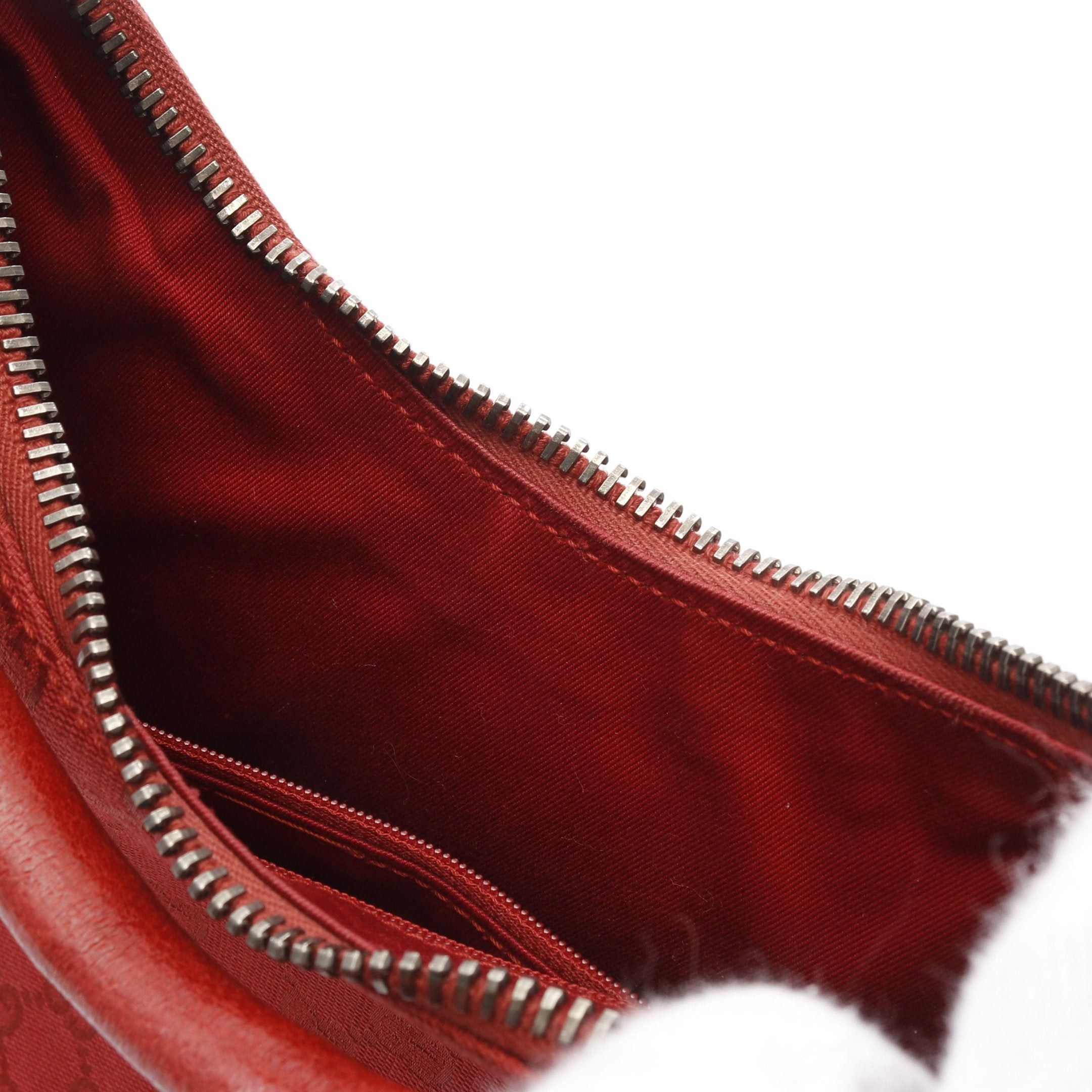 Gucci Gucci Gg Canvas One Shoulder Bag Leather Red Size ONE SIZE - 9 Thumbnail