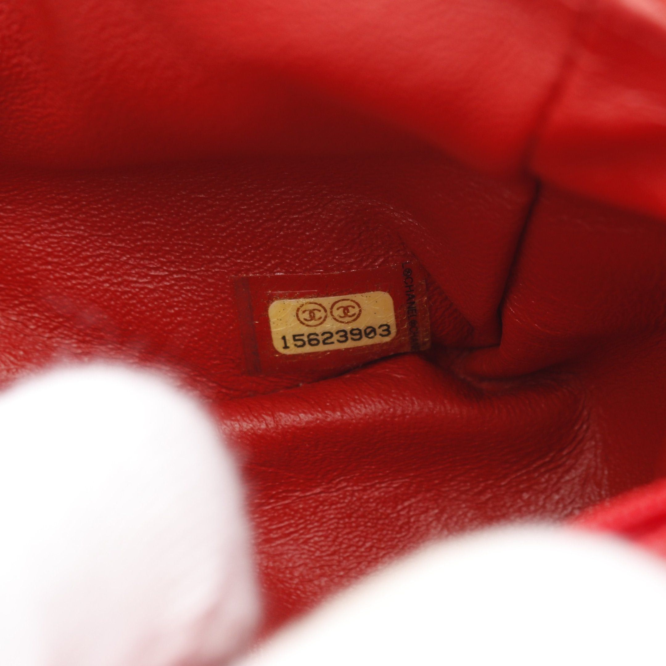Chanel Chanel Matelasse Double Chain Shoulder Bag Lambskin Red Silver Hardware Size ONE SIZE - 5 Thumbnail