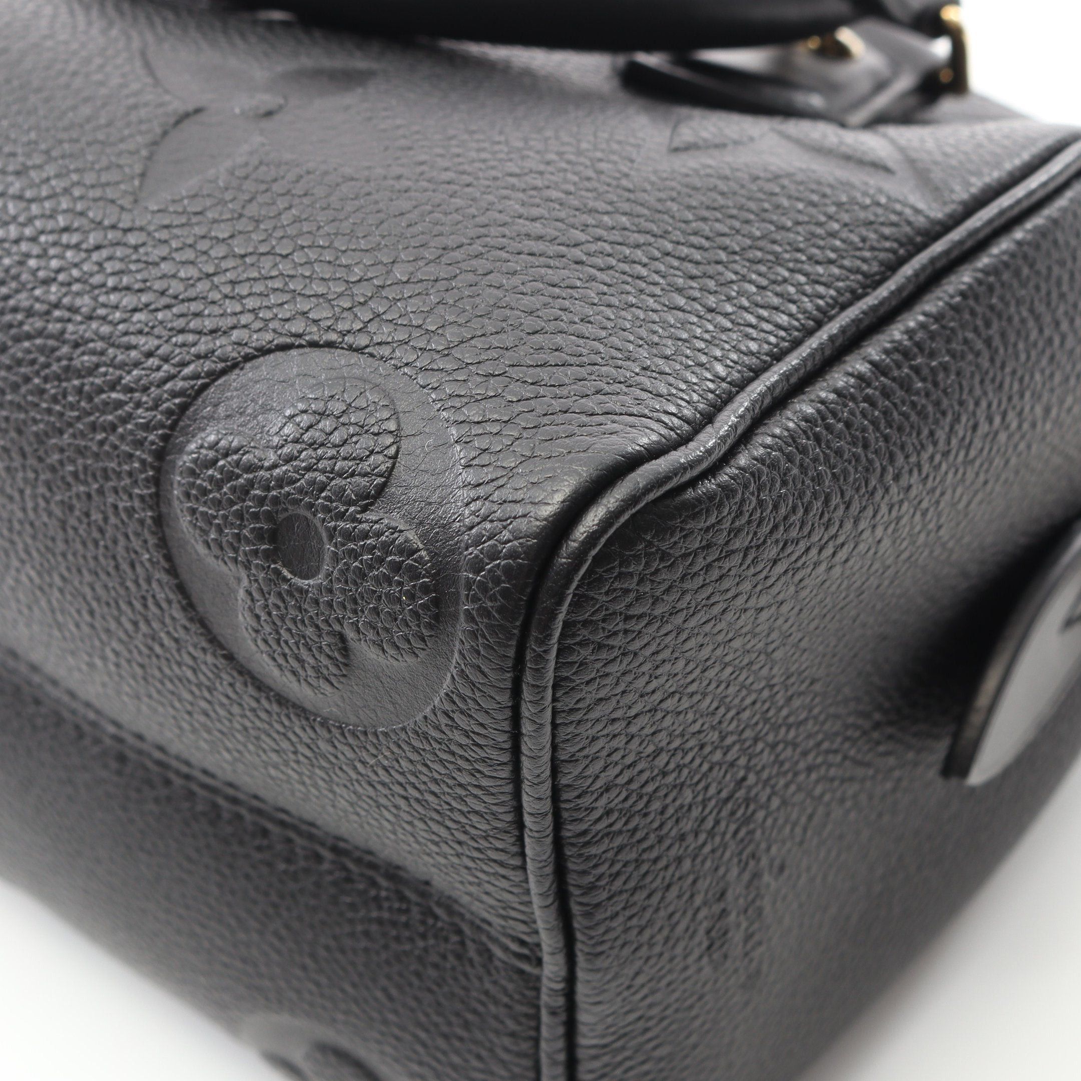 Louis Vuitton Louis Vuitton Speedy 20 Monogram Empreinte Handbag Leather Black Size ONE SIZE - 5 Thumbnail