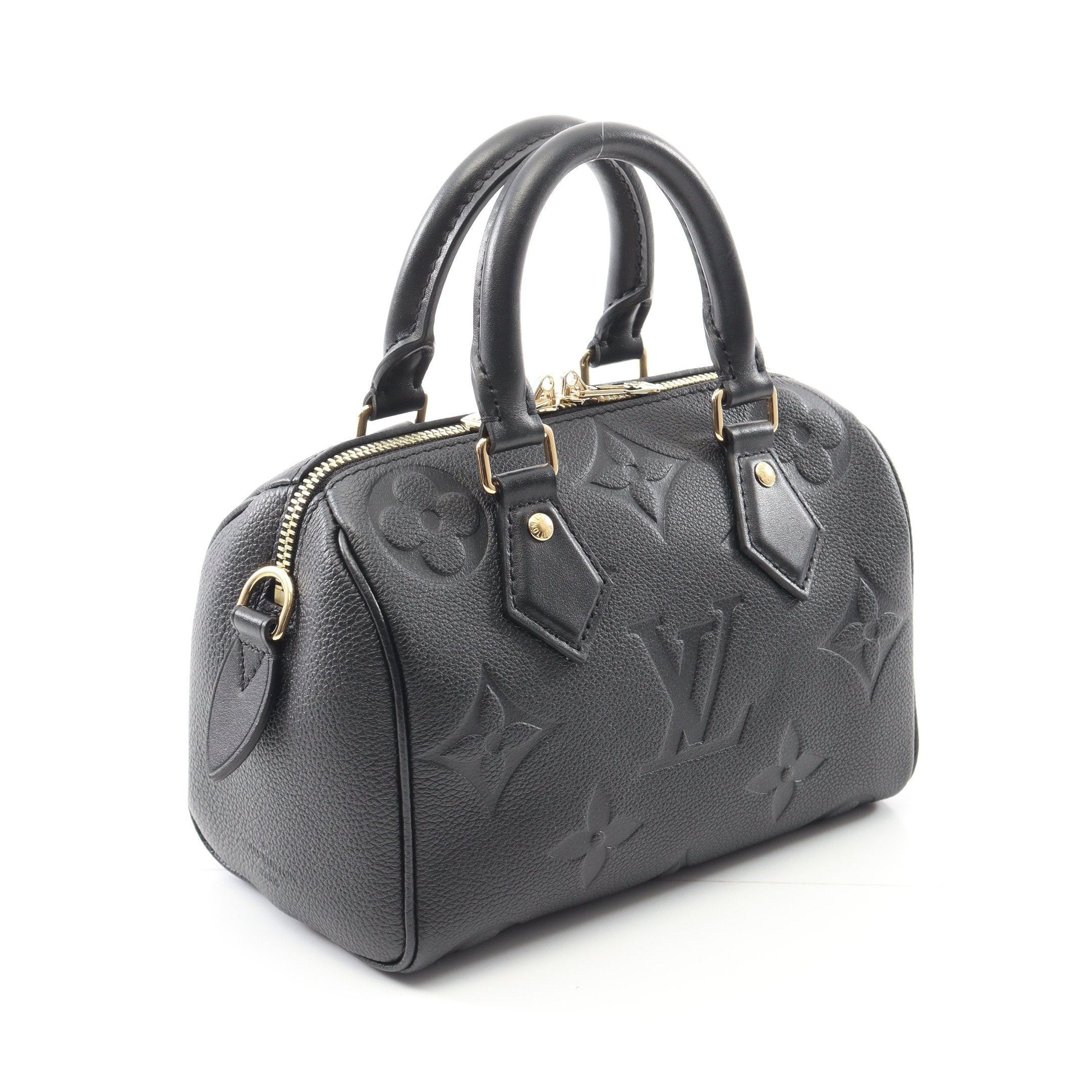 Louis Vuitton Louis Vuitton Speedy 20 Monogram Empreinte Handbag Leather Black Size ONE SIZE - 2 Thumbnail