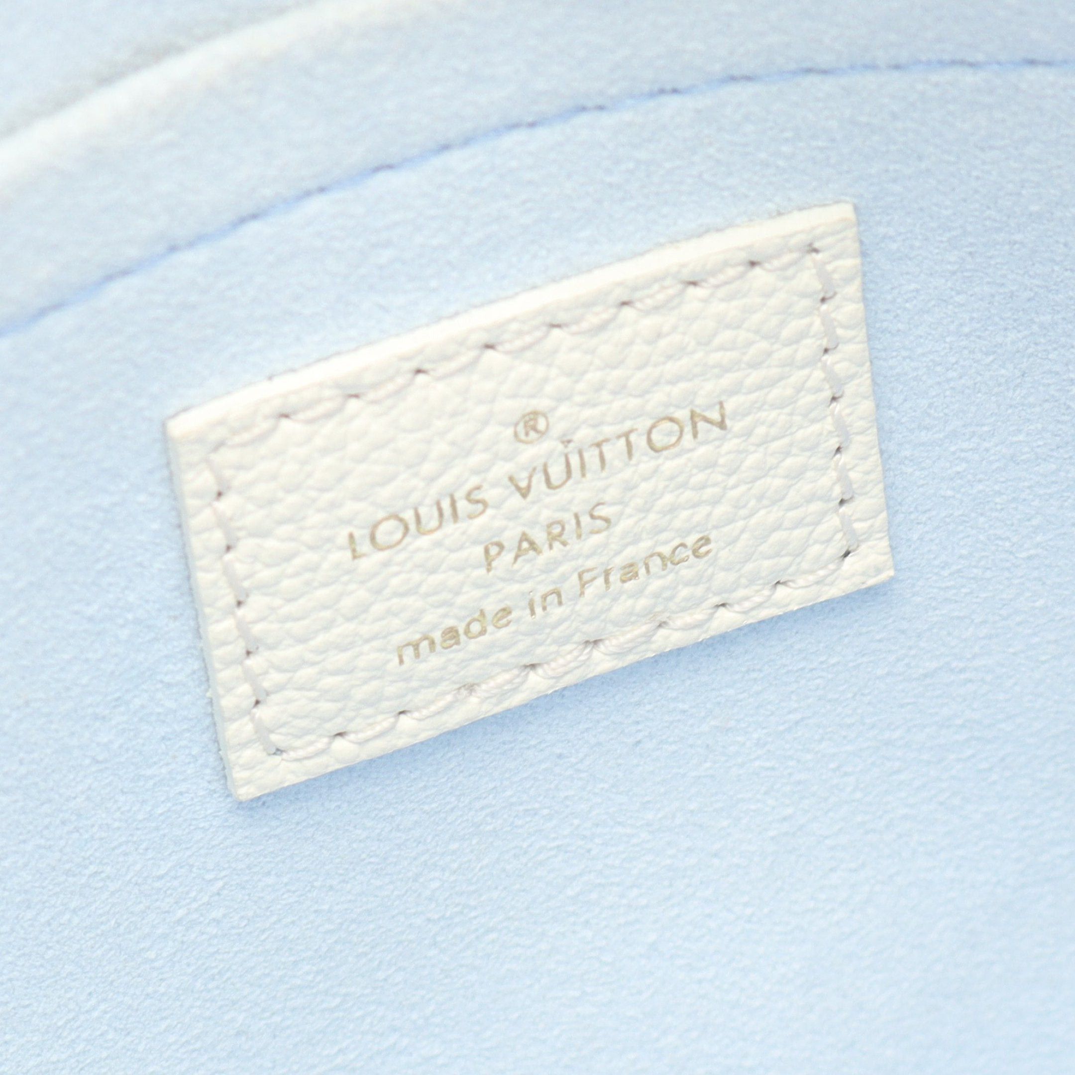 Louis Vuitton Louis Vuitton Speedy 20 Bicolor Monogram Empreinte Handbag Leather Off White Light Blue Size ONE SIZE - 4 Thumbnail