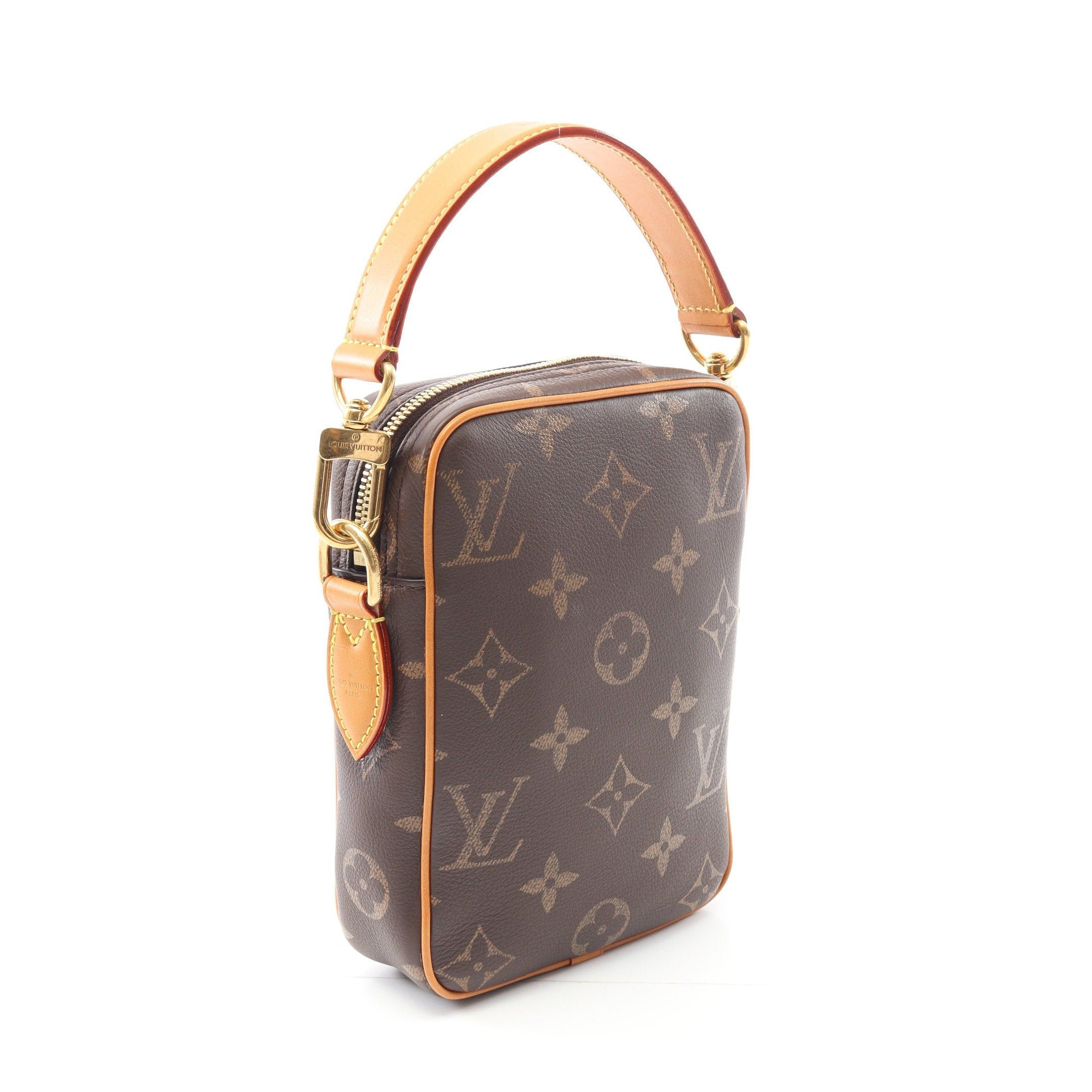 Louis Vuitton Louis Vuitton Danube Monogram Handbag Leather Brown Size ONE SIZE - 2 Thumbnail