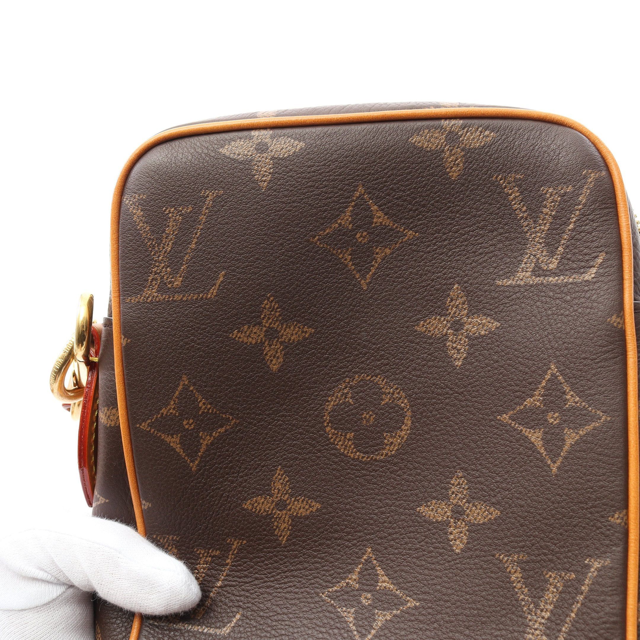Louis Vuitton Louis Vuitton Danube Monogram Handbag Leather Brown Size ONE SIZE - 6 Thumbnail