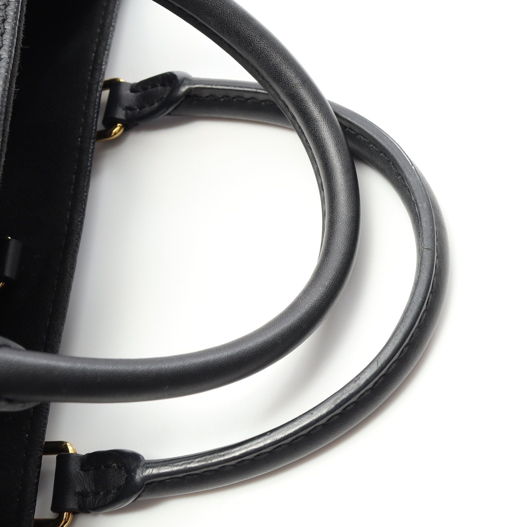 Louis Vuitton Louis Vuitton On-The-Go Pm Monogram Empreinte Noir Handbag Leather Black Size ONE SIZE - 7 Thumbnail