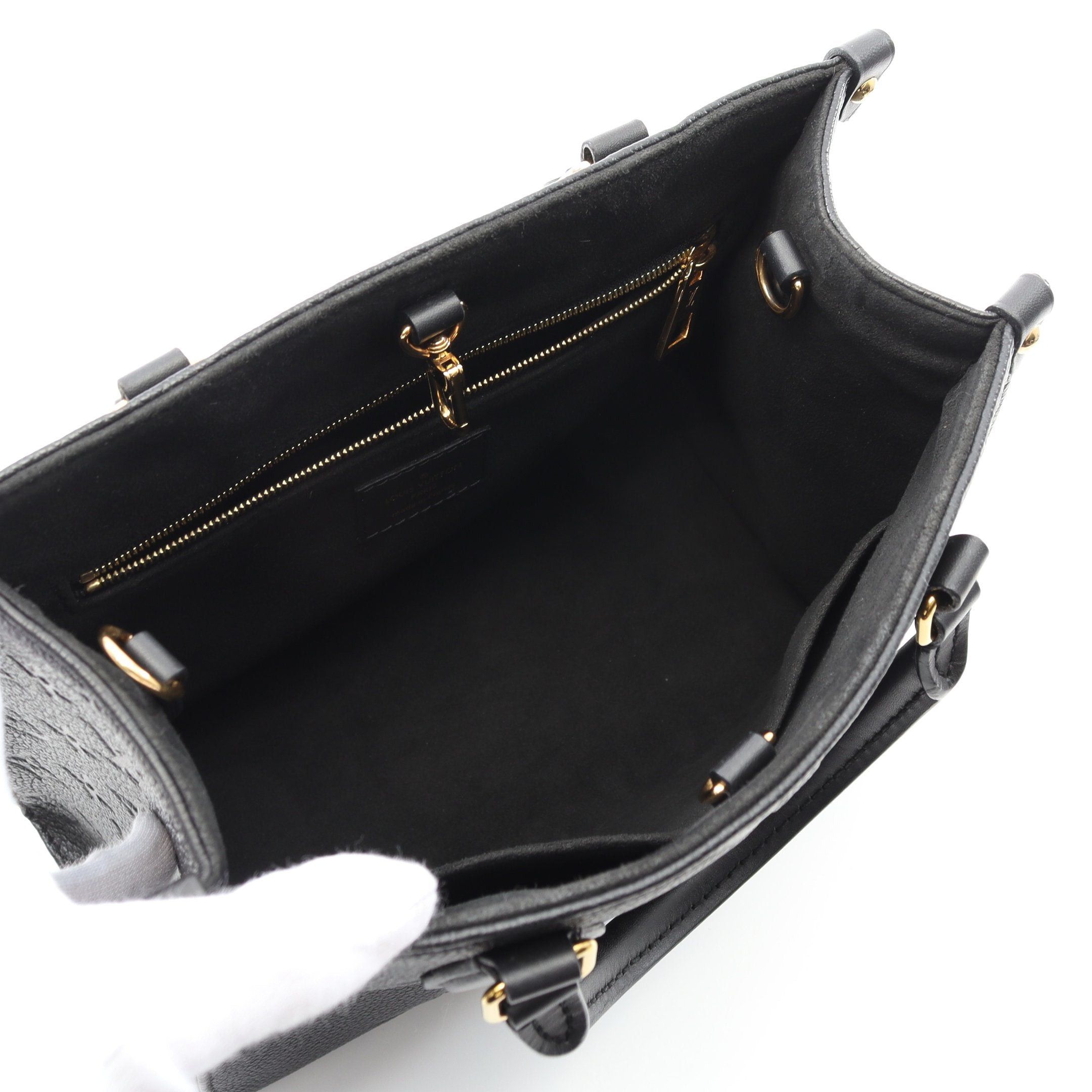 Louis Vuitton Louis Vuitton On-The-Go Pm Monogram Empreinte Noir Handbag Leather Black Size ONE SIZE - 3 Thumbnail
