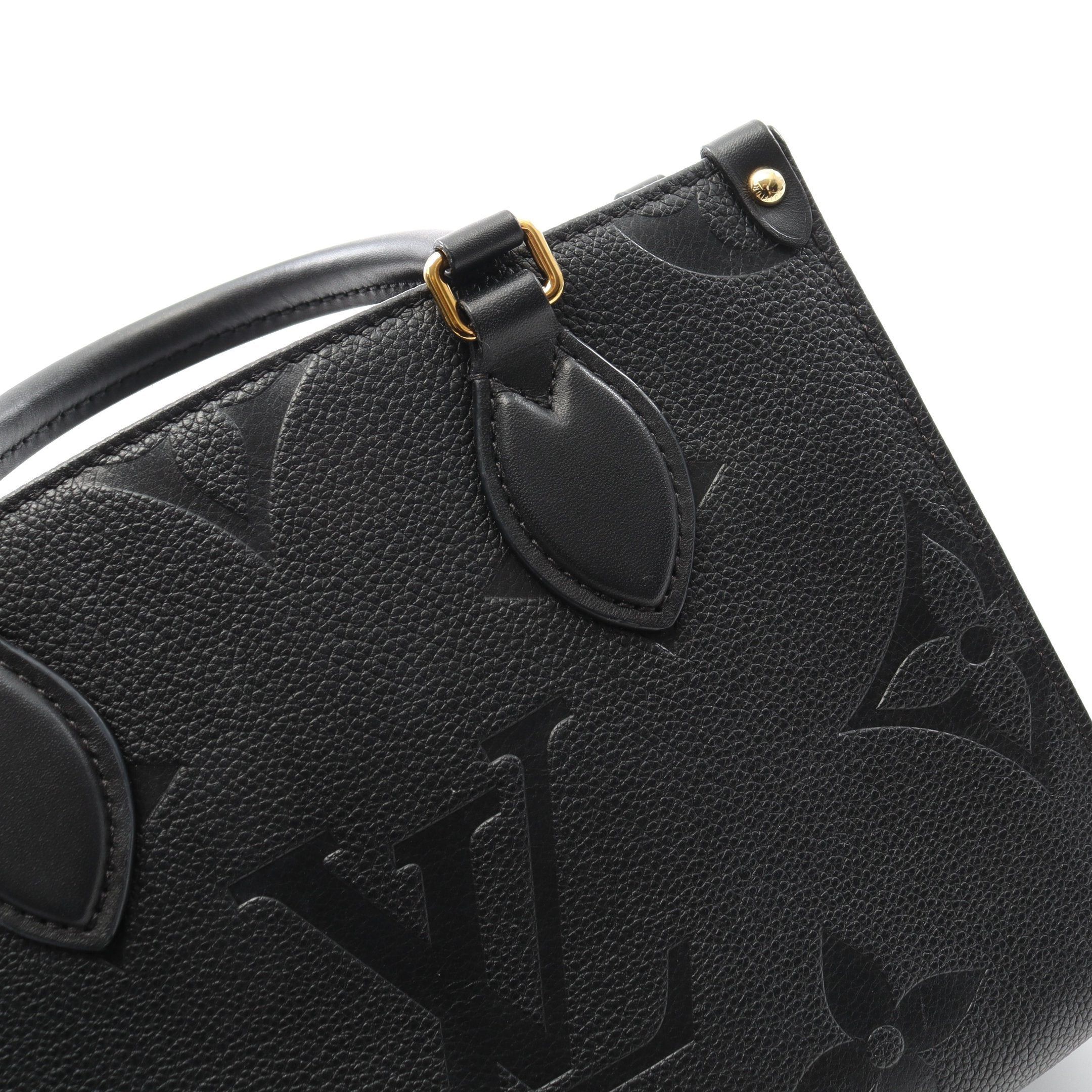 Louis Vuitton Louis Vuitton On-The-Go Pm Monogram Empreinte Noir Handbag Leather Black Size ONE SIZE - 8 Thumbnail