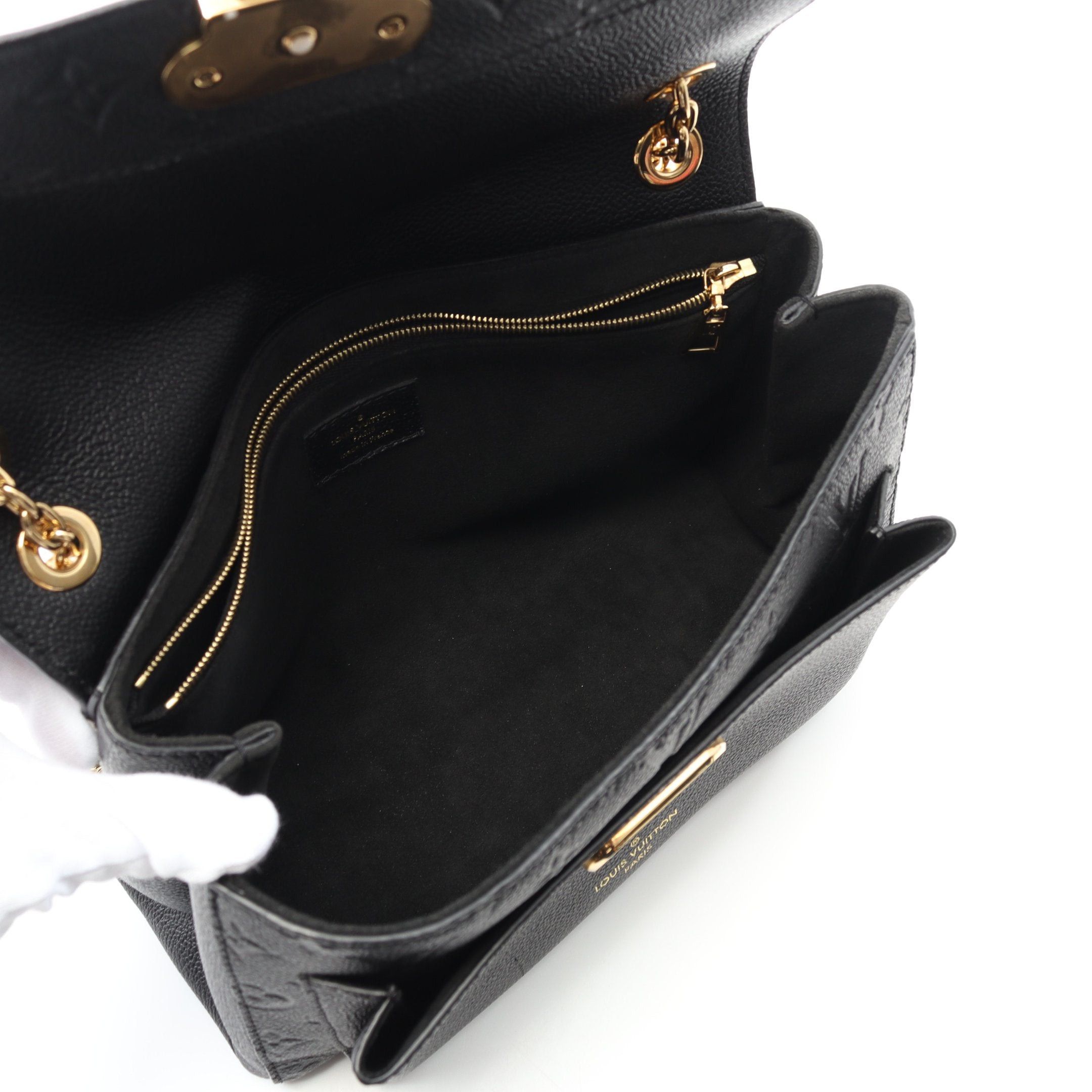 Louis Vuitton Louis Vuitton Vavin Pm Monogram Empreinte Noir Double Chain Shoulder Bag Leather Black Size ONE SIZE - 3 Thumbnail