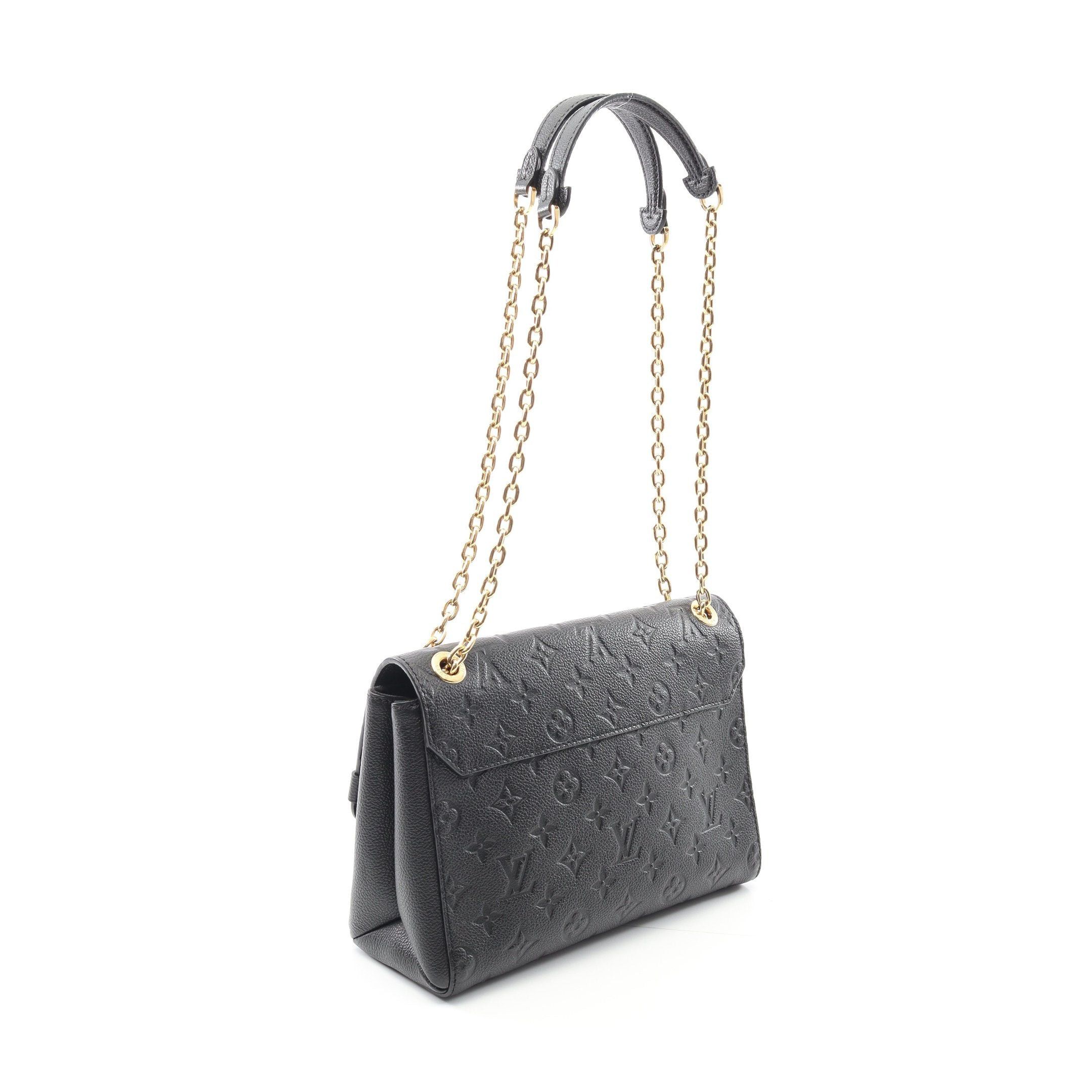 Louis Vuitton Louis Vuitton Vavin Pm Monogram Empreinte Noir Double Chain Shoulder Bag Leather Black Size ONE SIZE - 2 Thumbnail