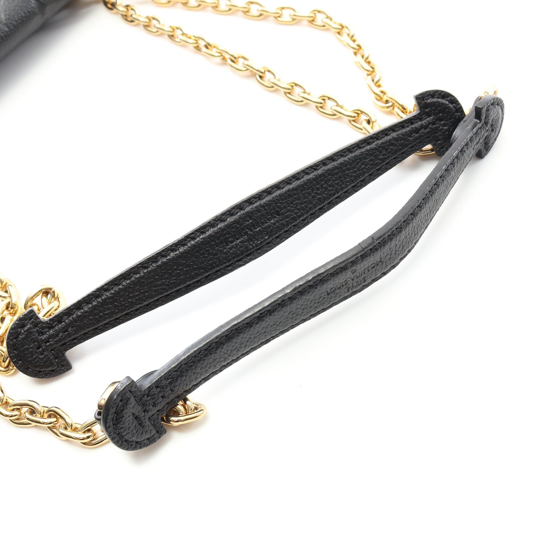 Louis Vuitton Louis Vuitton Vavin Pm Monogram Empreinte Noir Double Chain Shoulder Bag Leather Black Size ONE SIZE - 9 Thumbnail