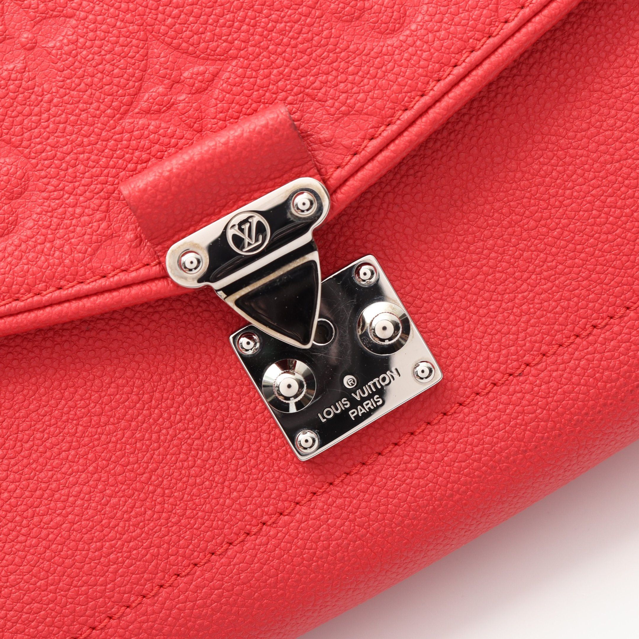 Louis Vuitton Louis Vuitton Saint Germain Pm Monogram Empreinte Chain Shoulder Bag Leather Pink Red Size ONE SIZE - 6 Thumbnail