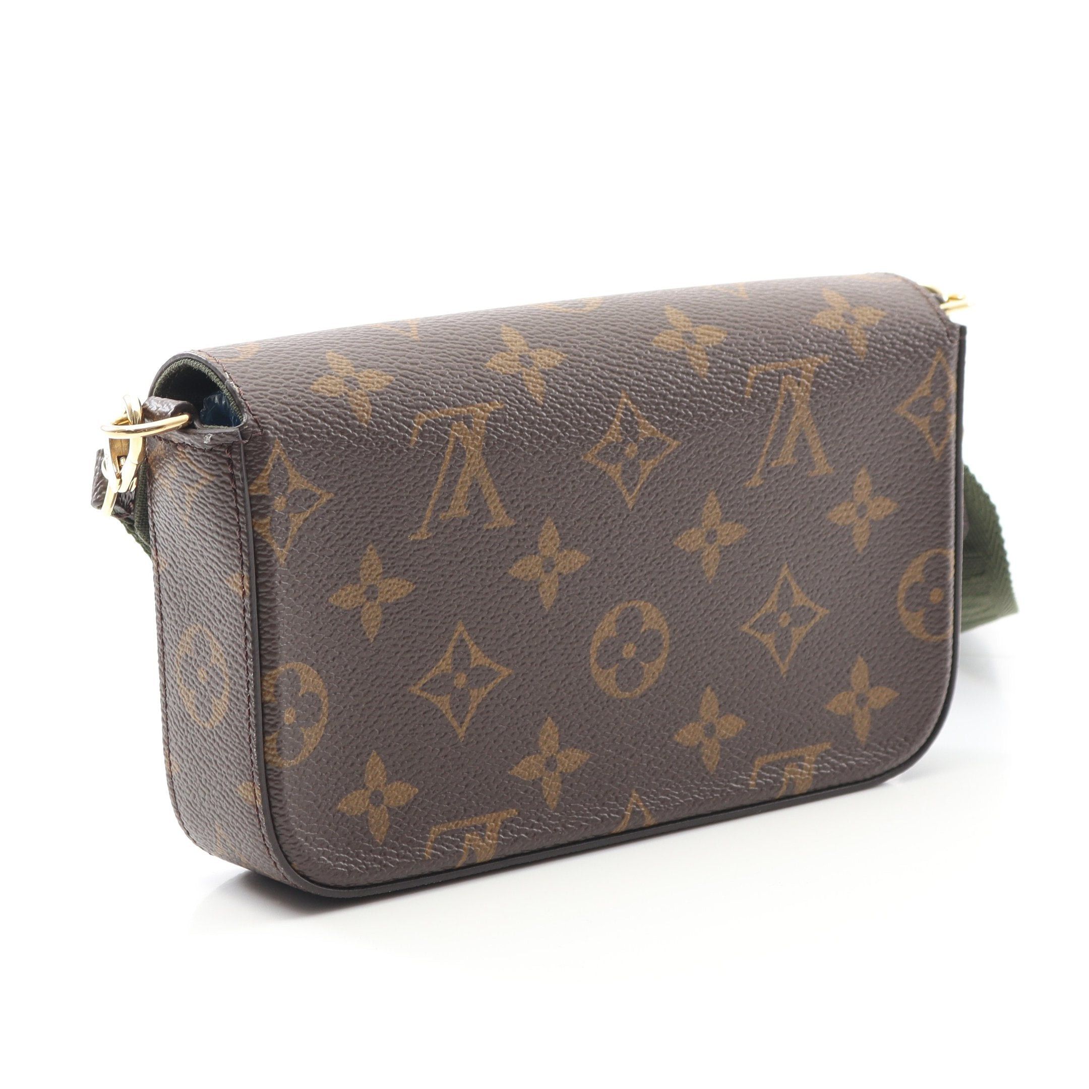 Louis Vuitton Louis Vuitton Multy Pochette Felicie Monogram Shoulder Bag Brown Dark Green Size ONE SIZE - 2 Thumbnail