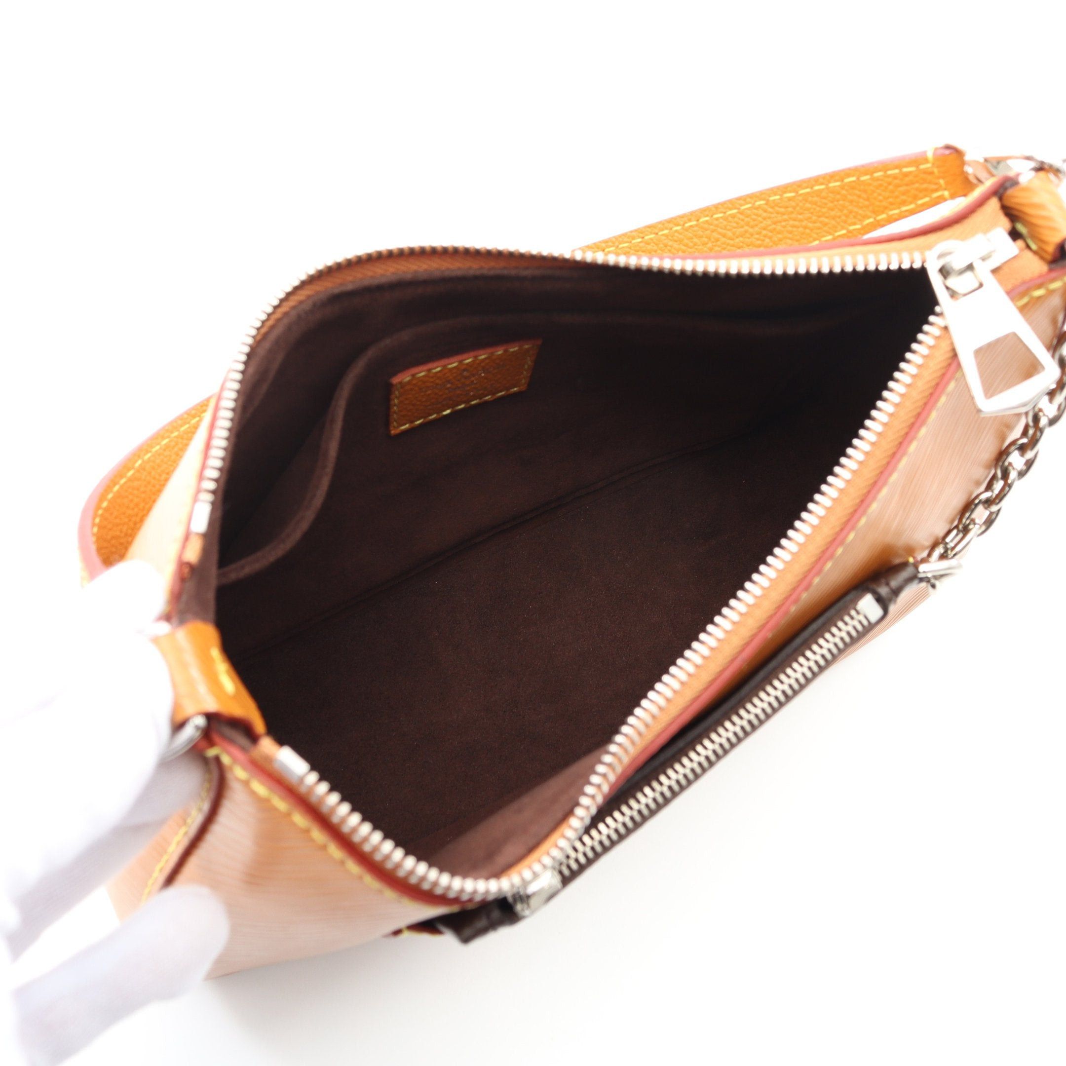 Louis Vuitton Louis Vuitton Murrell Epi Goldmiel Handbag Leather Light Brown Size ONE SIZE - 3 Thumbnail