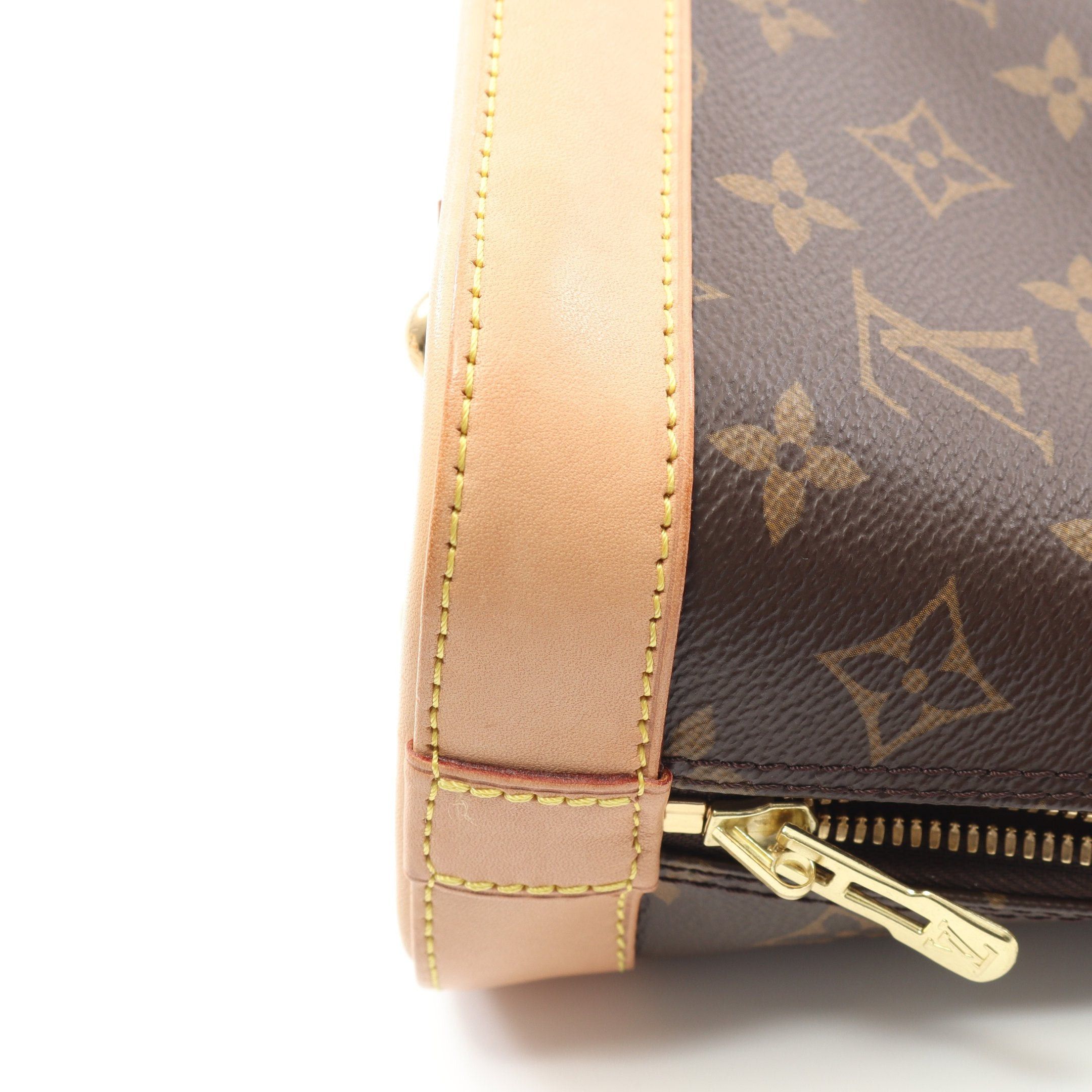 Louis Vuitton Louis Vuitton Alma Bb Monogram Handbag Leather Brown Size ONE SIZE - 6 Thumbnail