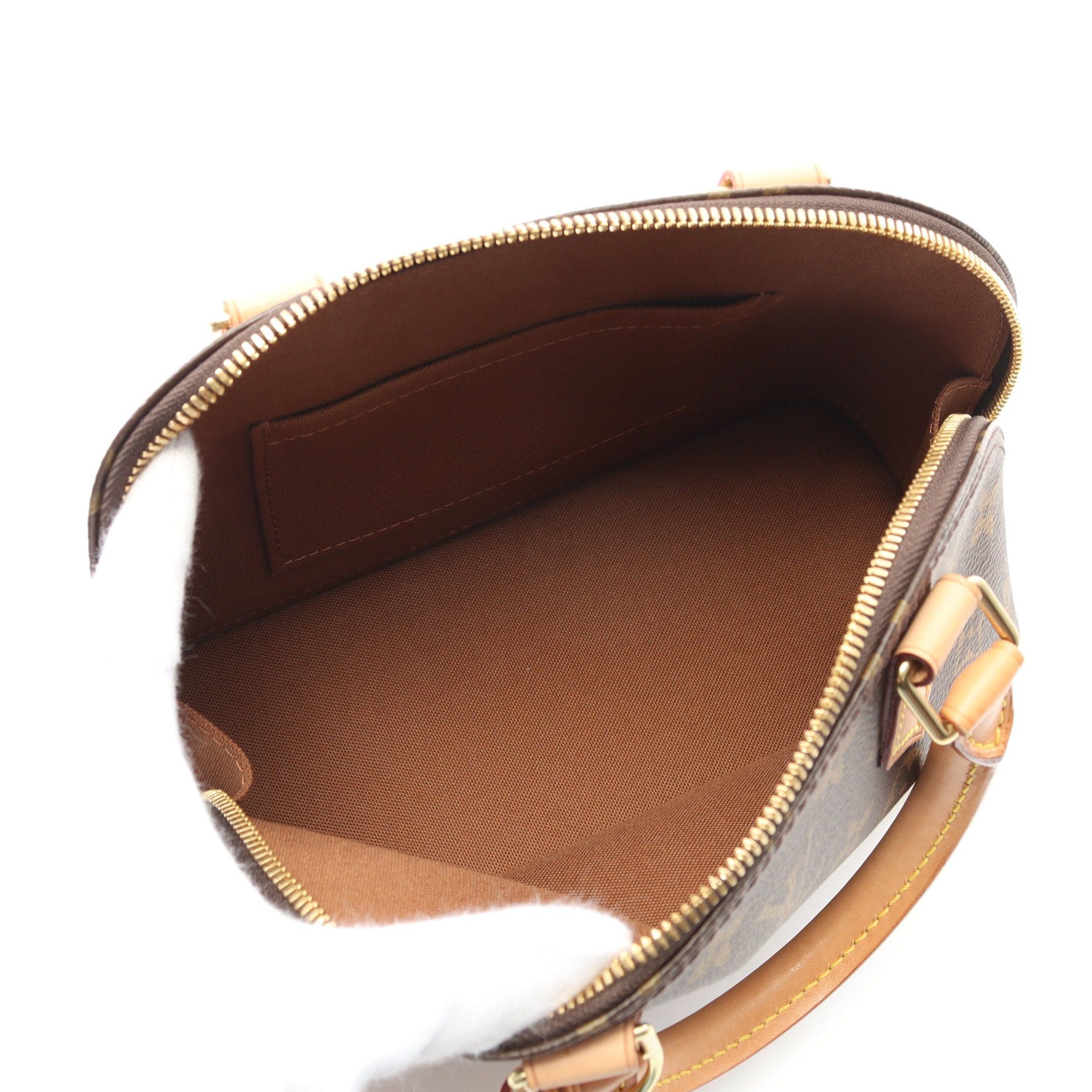 Louis Vuitton Louis Vuitton Alma Bb Monogram Handbag Leather Brown Size ONE SIZE - 3 Thumbnail