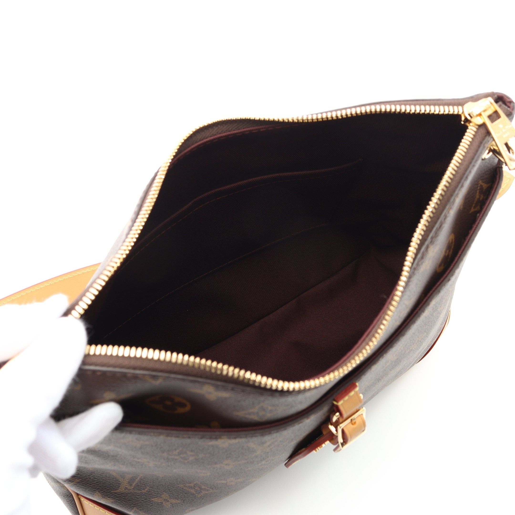 Louis Vuitton Louis Vuitton Odeon Nm Mm Monogram Shoulder Bag Leather Brown Size ONE SIZE - 3 Thumbnail