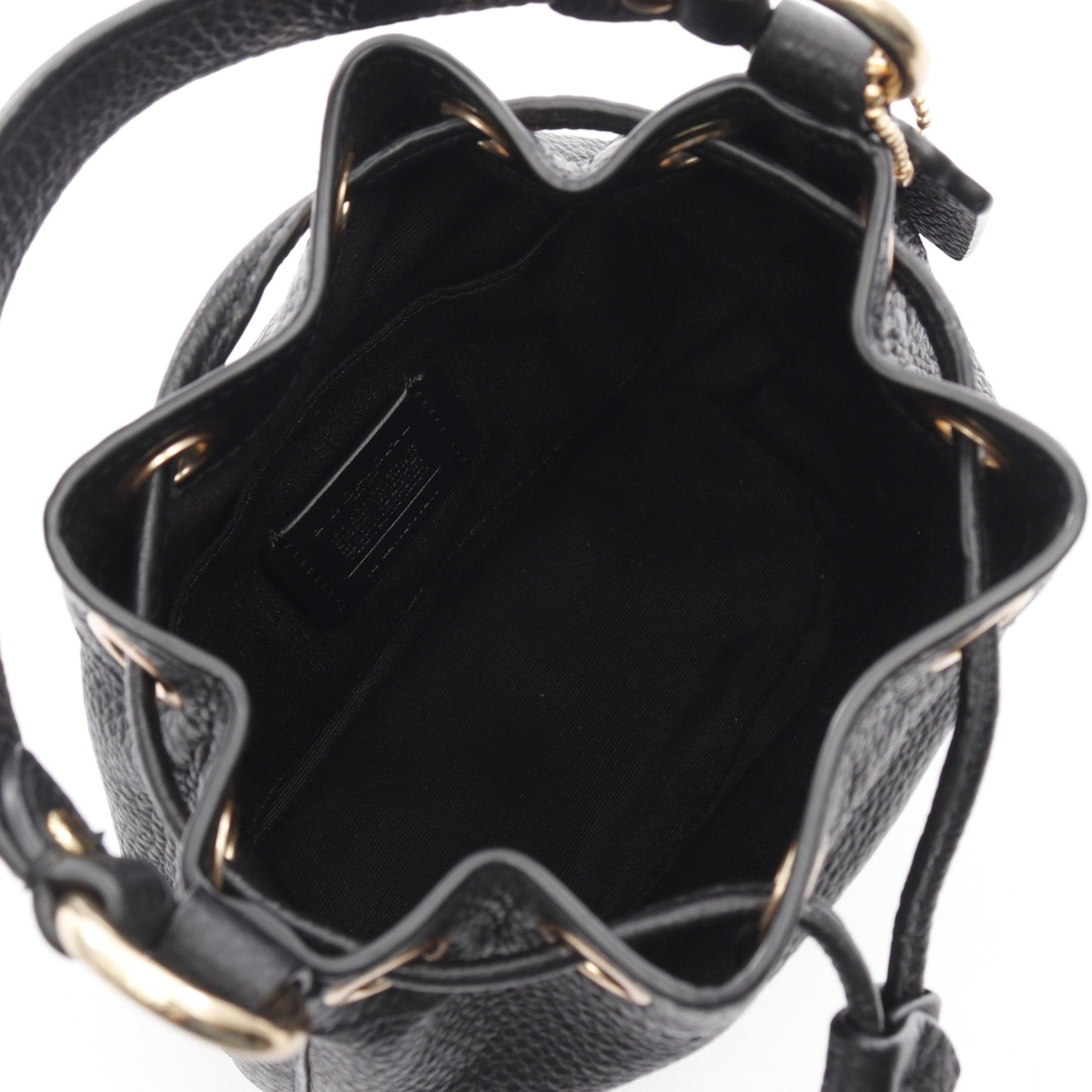 Coach Coach Dempsey Drawstring Bucket Bag 15 Handbag Leather Black Size ONE SIZE - 3 Thumbnail
