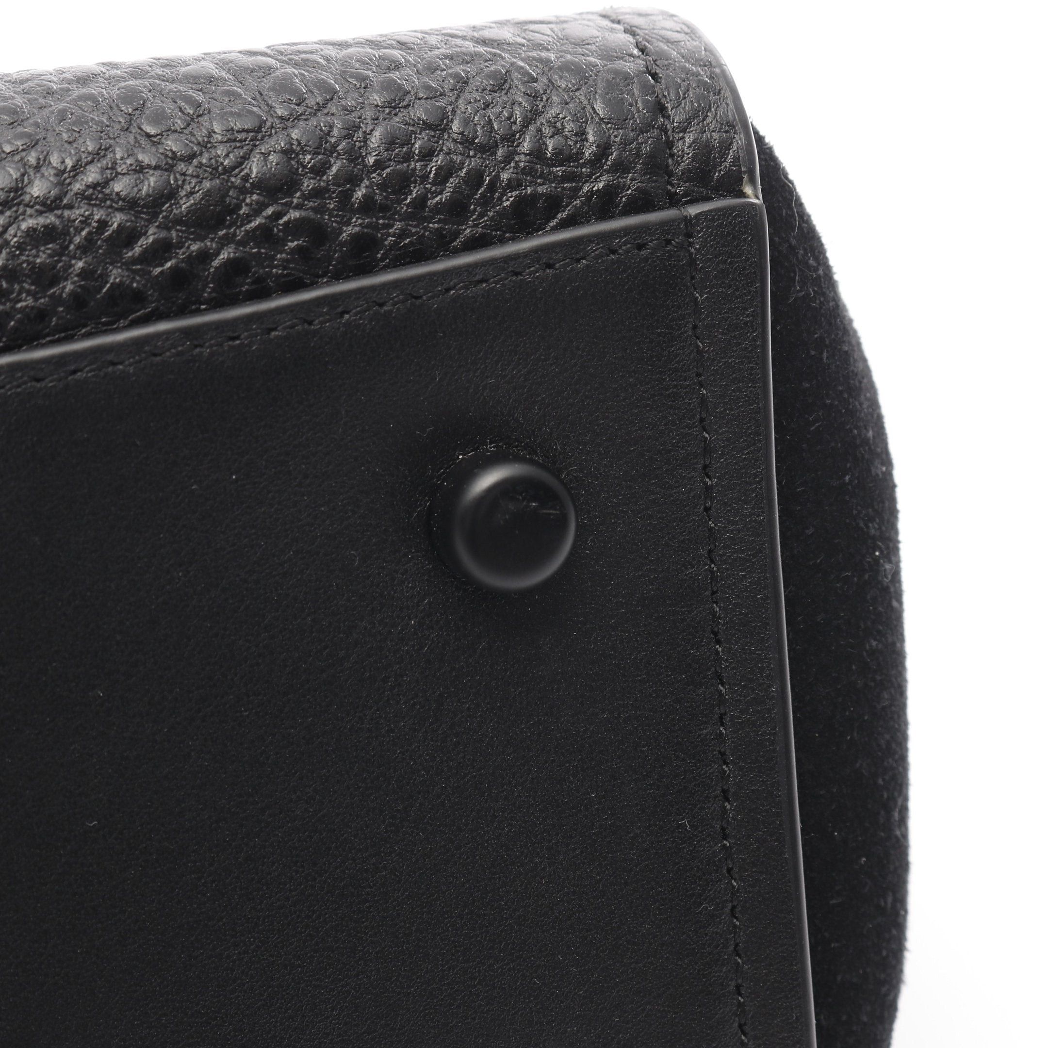 Coach Coach Faye Carryall Handbag Leather Suede Black Size ONE SIZE - 9 Thumbnail