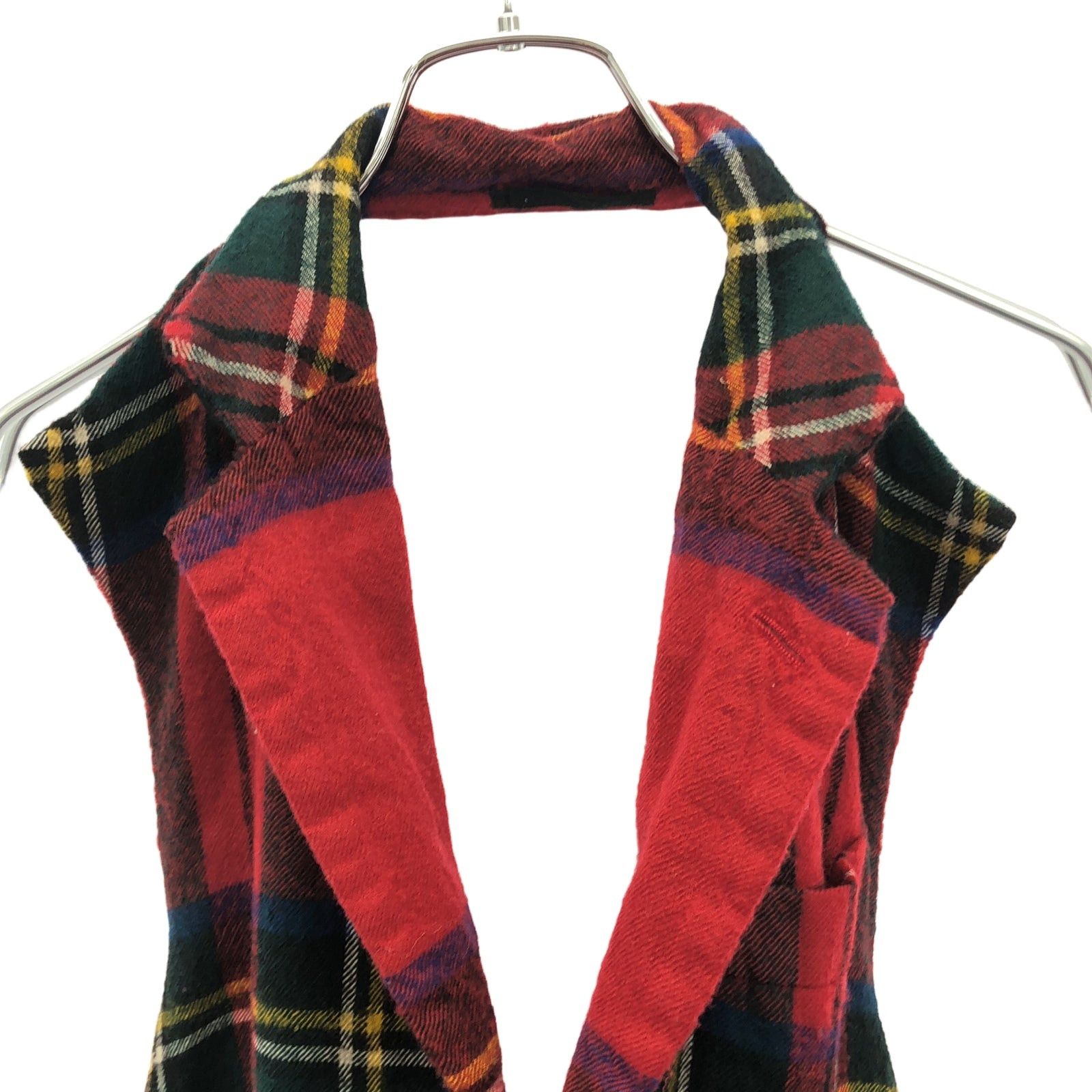 Comme des Garcons Comme Des Garcons Gilet Tops Wool Red Size ONE SIZE - 3 Thumbnail