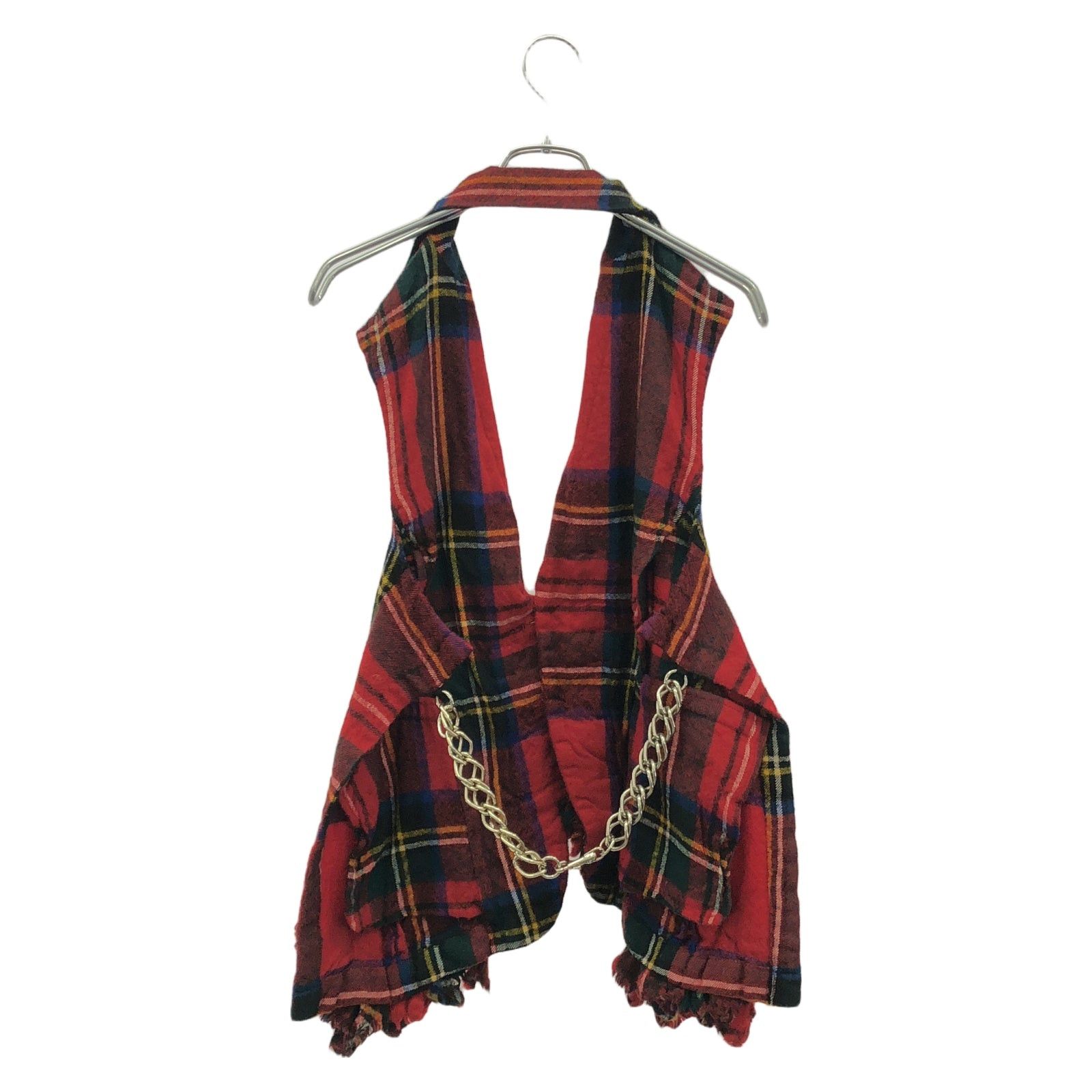 Comme des Garcons Comme Des Garcons Gilet Tops Wool Red Size ONE SIZE - 2 Thumbnail