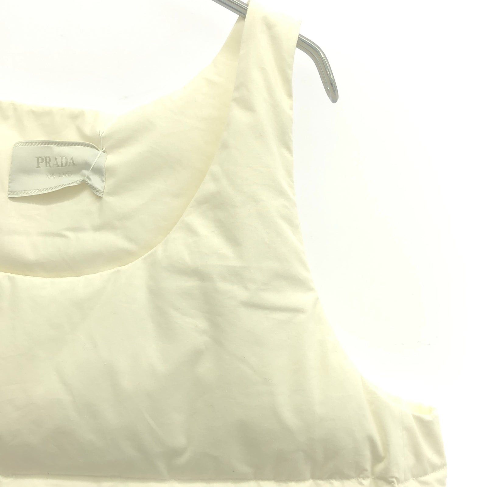 Prada Prada Vest Cotton White Size ONE SIZE - 4 Thumbnail
