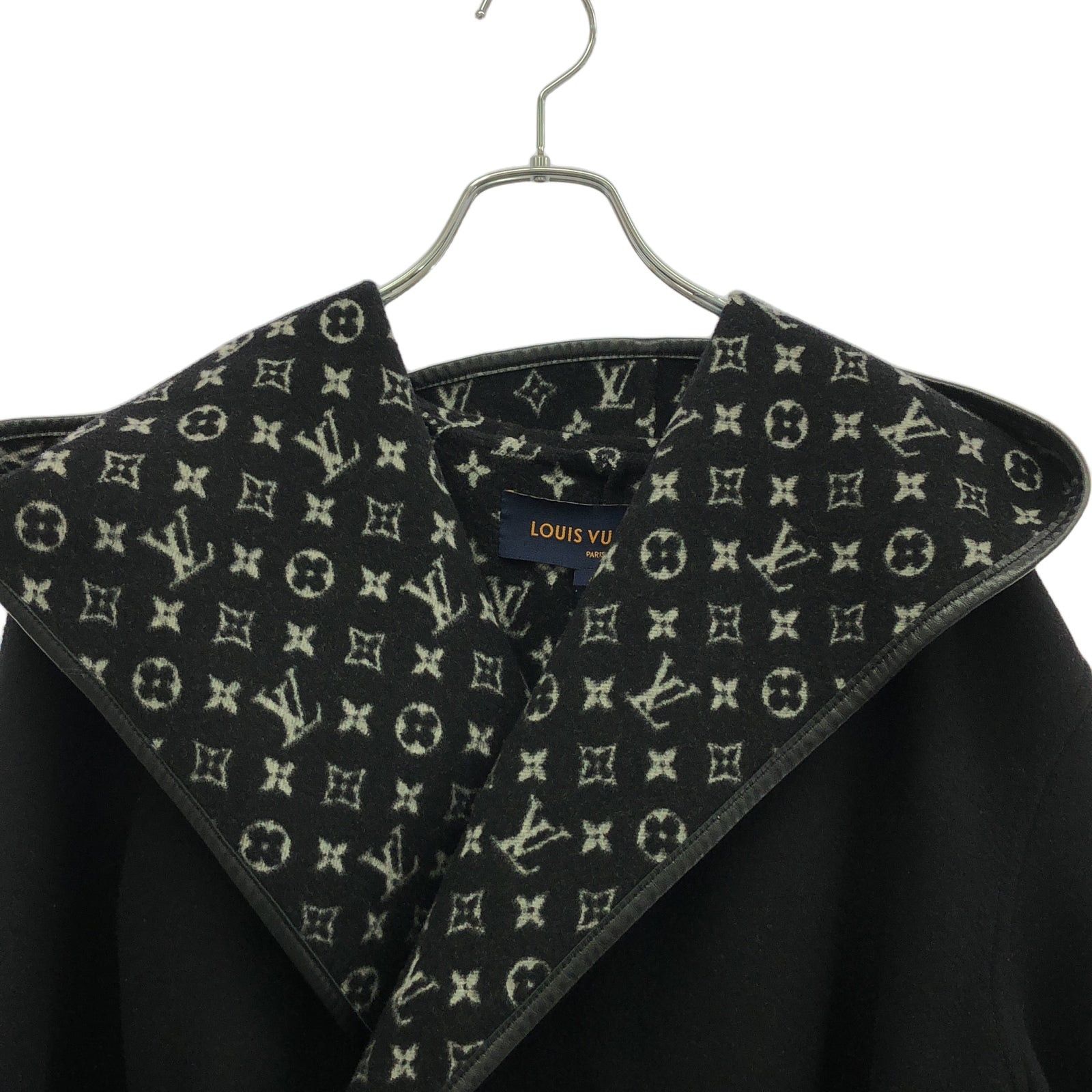 Louis Vuitton Louis Vuitton Coat Wool Black Size ONE SIZE - 3 Thumbnail