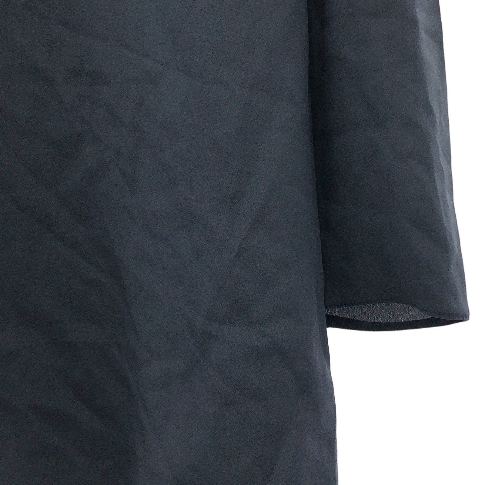 Prada Prada Shirt Blouse Silk Navy Size ONE SIZE - 4 Thumbnail