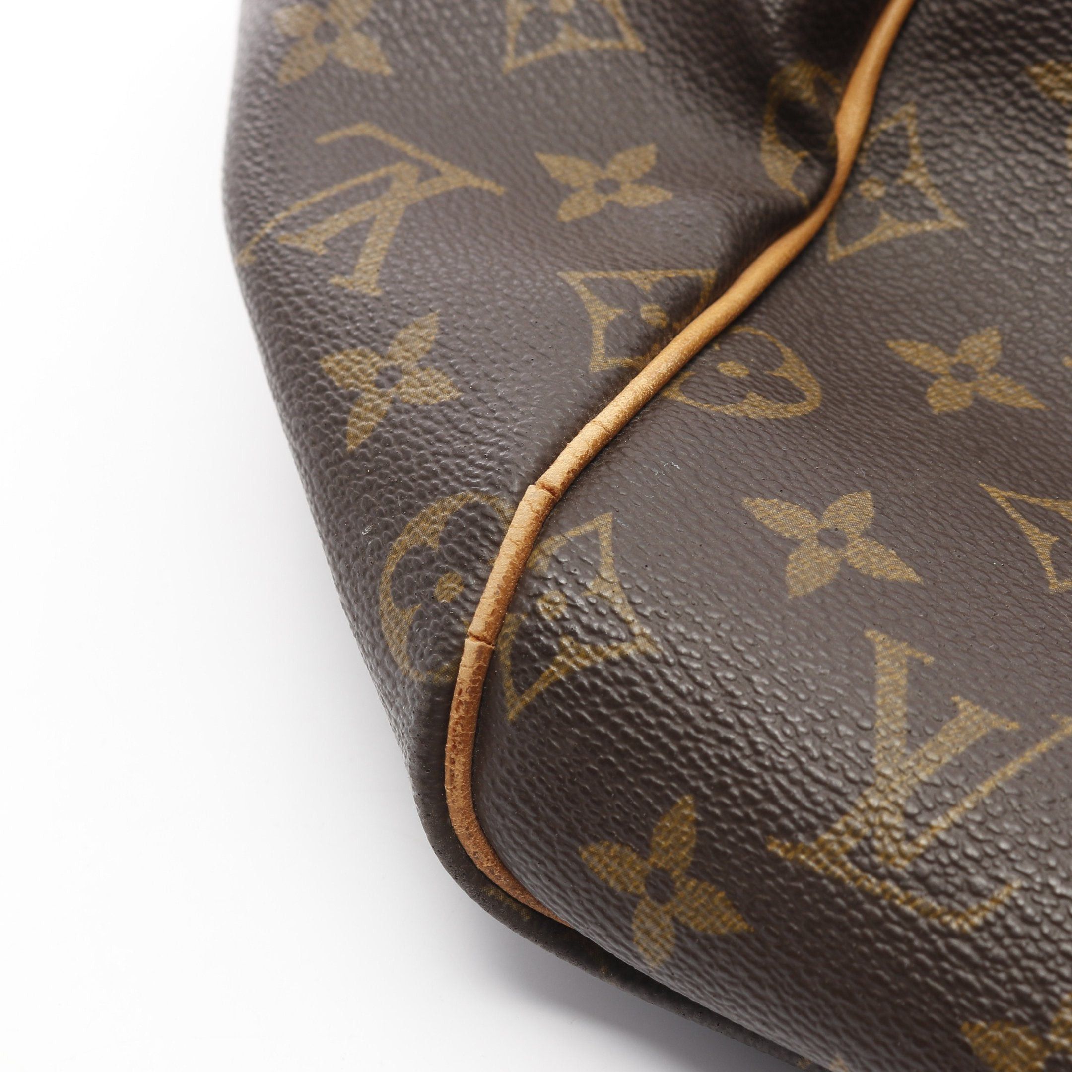 Louis Vuitton Louis Vuitton Keepall 55 Monogram Boston Bag Leather Brown Size ONE SIZE - 12 Thumbnail