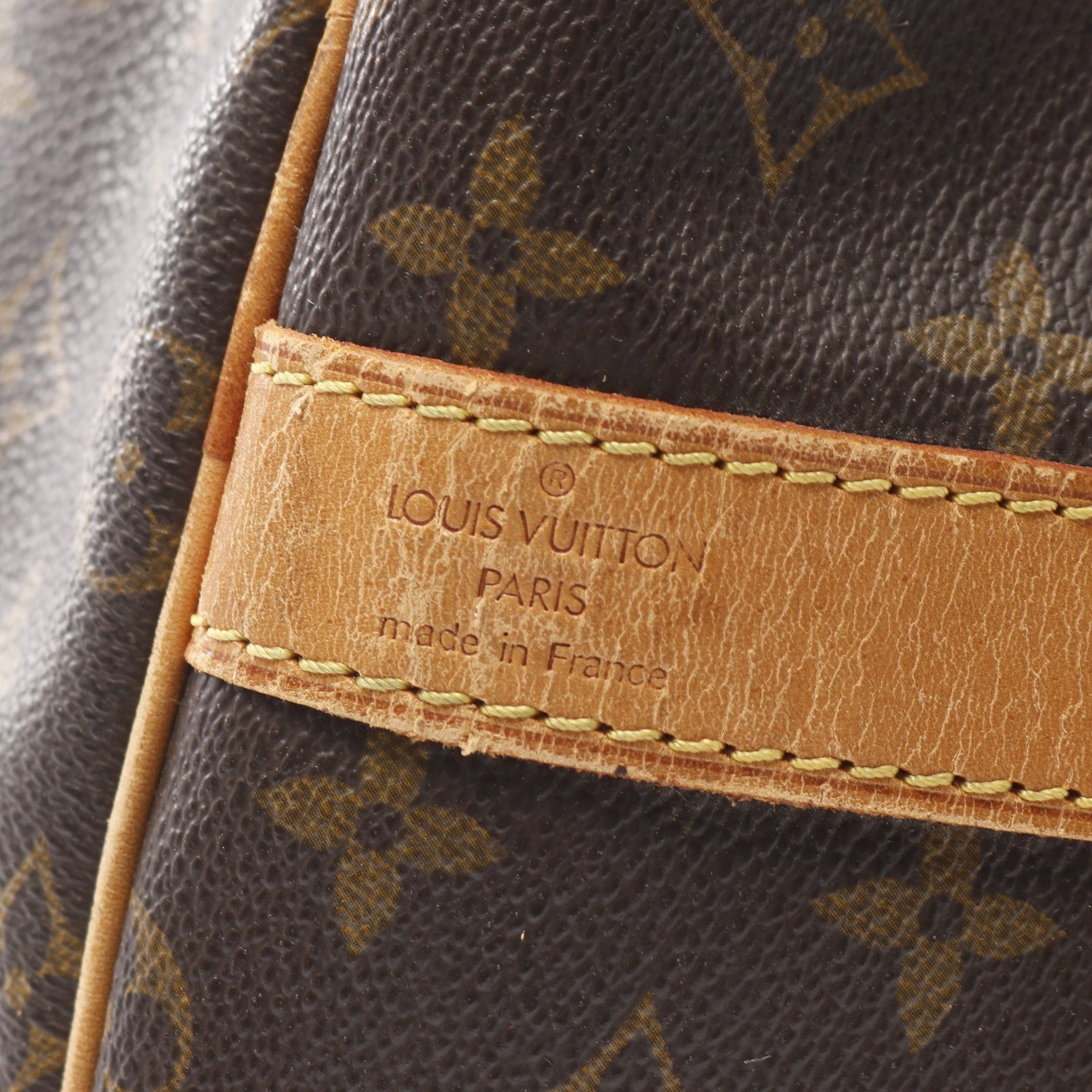 Louis Vuitton Louis Vuitton Keepall 55 Monogram Boston Bag Leather Brown Size ONE SIZE - 4 Thumbnail