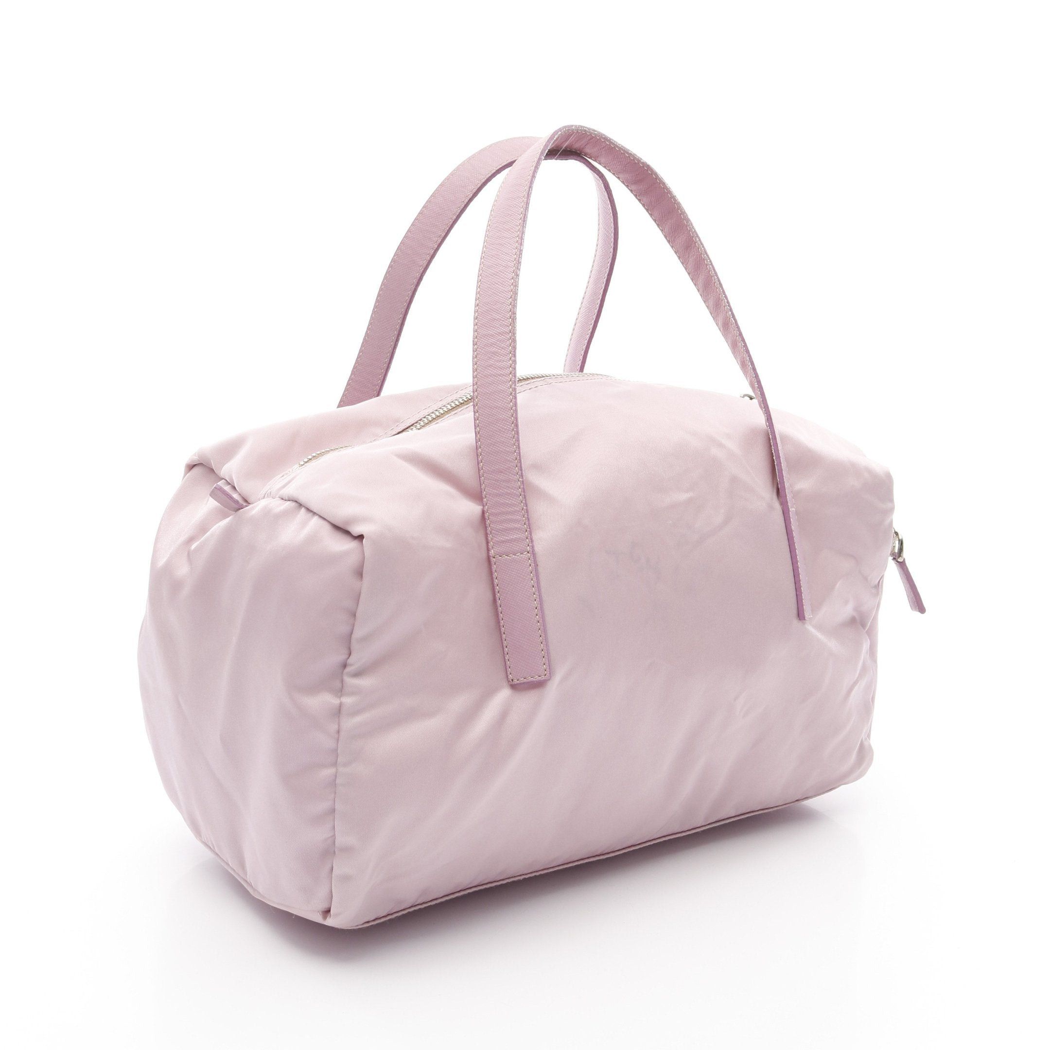 Prada Prada Handbag Nylon Saffiano Leather Pink Size ONE SIZE - 2 Thumbnail