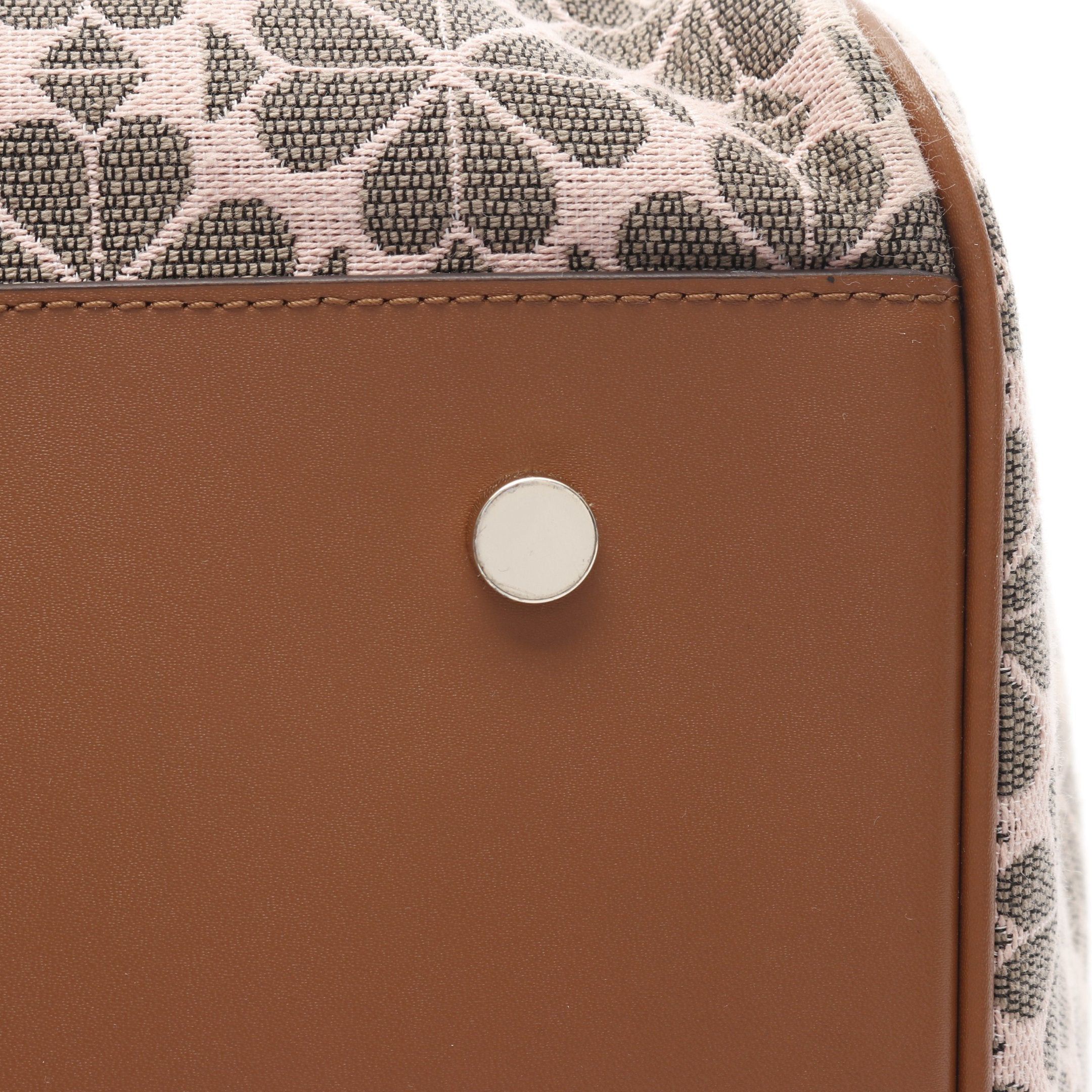 Kate Spade Kate Spade Spade Flower Stripe Shoulder Bag Tote Canvas Leather Pink Beige Khaki Green Brown Size ONE SIZE - 8 Thumbnail