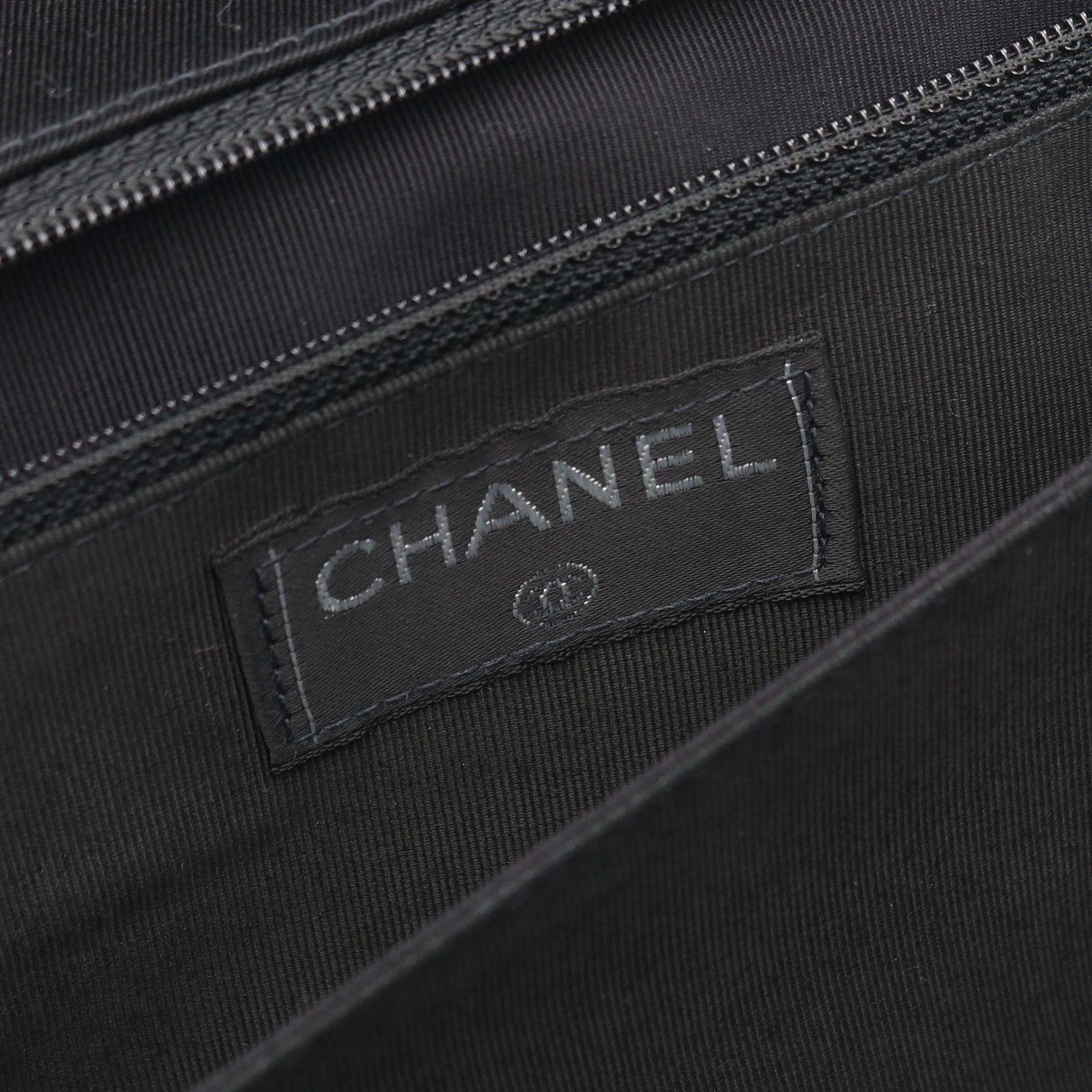 Chanel Chanel 2.55 Chocolate Bar Double Chain Shoulder Bag Canvas Leather Black Pink Multicolor Silver Hardware Size ONE SIZE - 4 Thumbnail