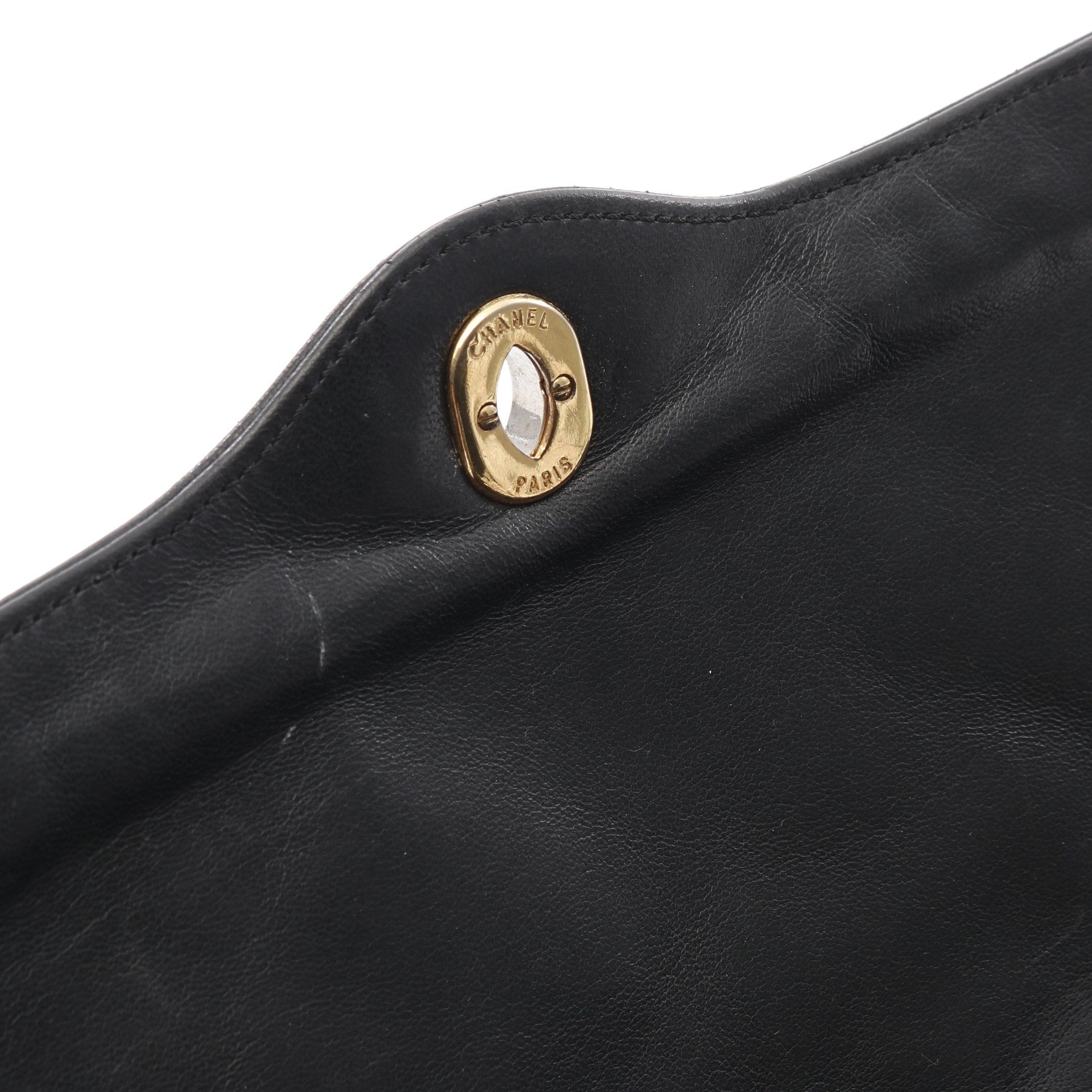 Chanel Chanel Matelasse Paris Exclusive Double Flap Chain Shoulder Bag Lambskin Black Combination Metal Fittings Size ONE SIZE - 10 Thumbnail