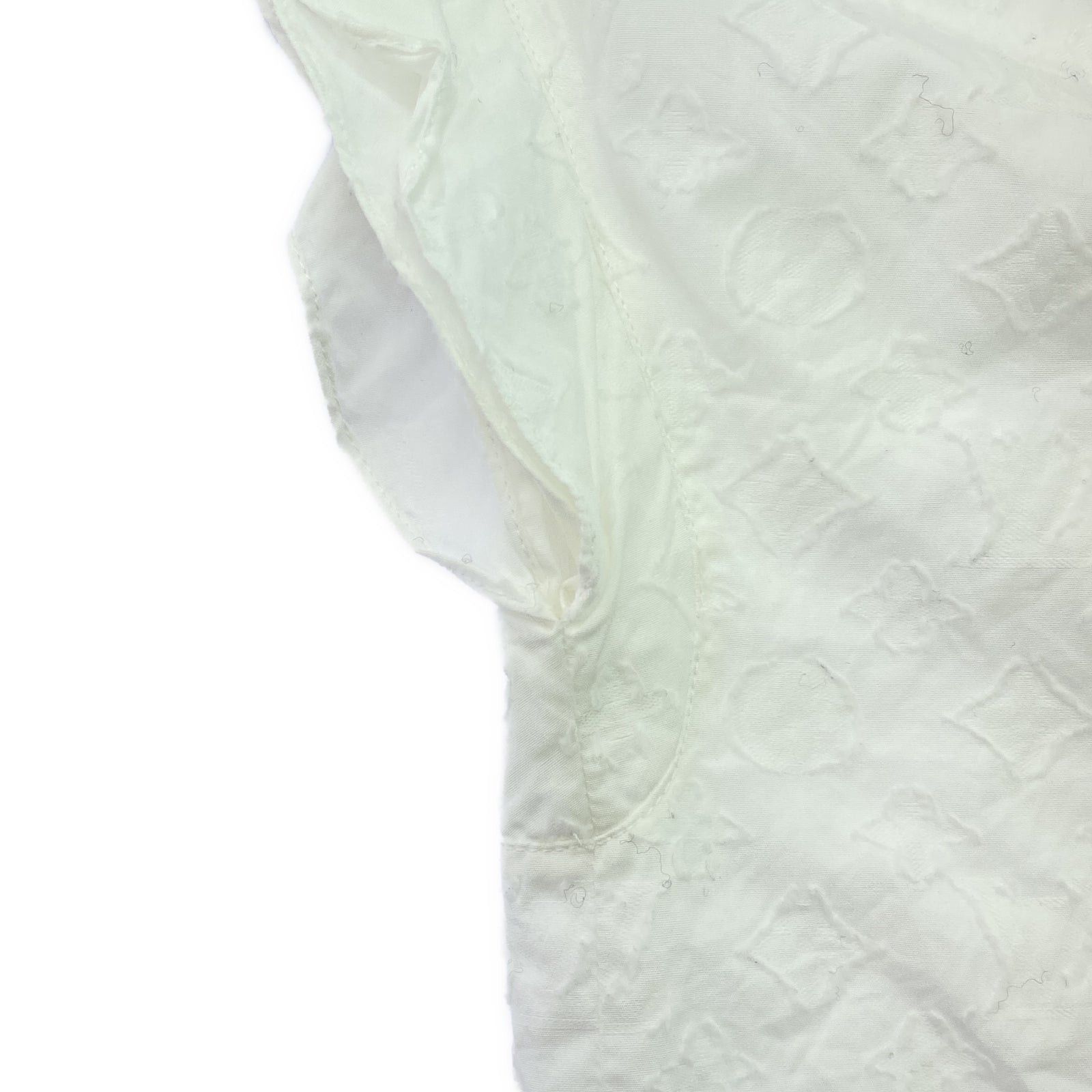 Louis Vuitton Louis Vuitton Rw192W Monogram Blouse White Cotton Size ONE SIZE - 8 Thumbnail