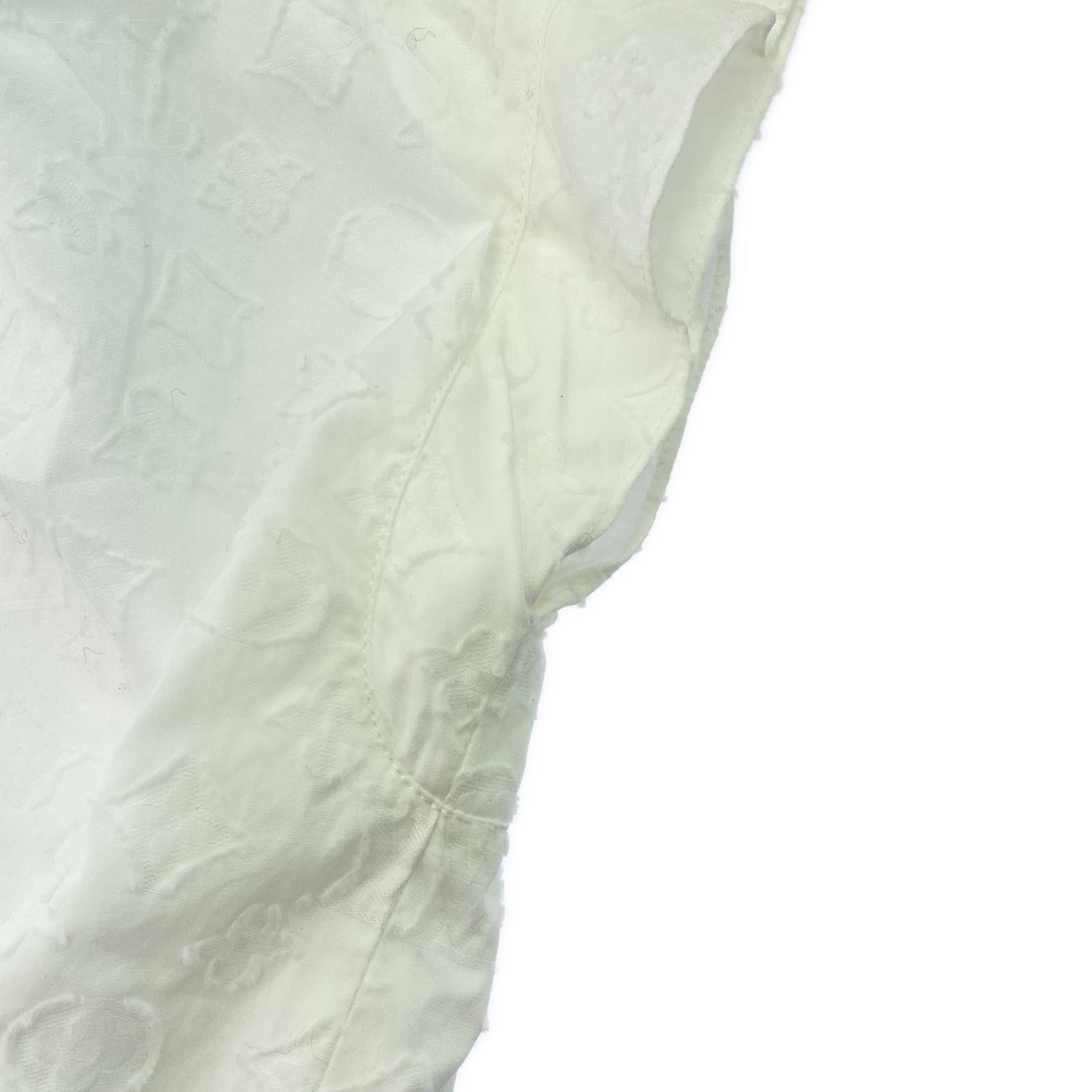 Louis Vuitton Louis Vuitton Rw192W Monogram Blouse White Cotton Size ONE SIZE - 7 Thumbnail