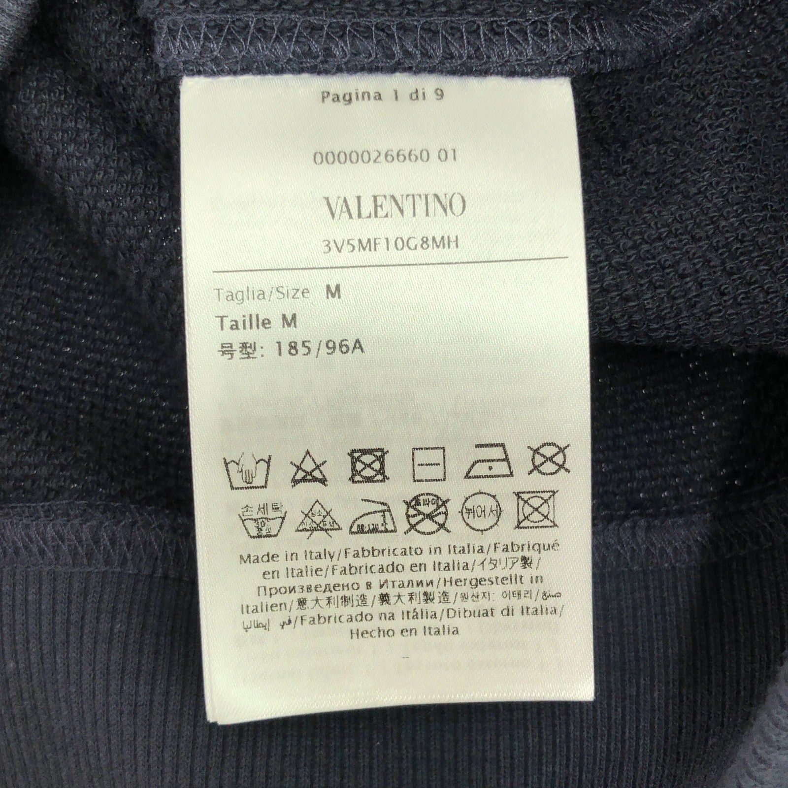 Valentino Valentino Sweatshirt Cotton Navy Size ONE SIZE - 6 Thumbnail