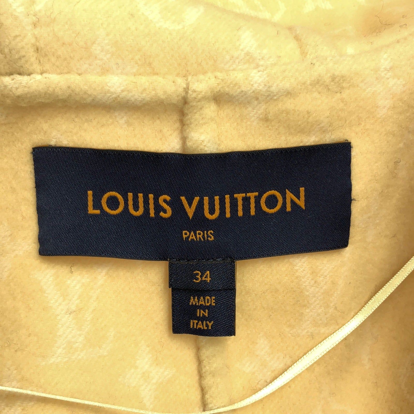 Louis Vuitton Louis Vuitton Coat Wool Yellow Size ONE SIZE - 5 Thumbnail