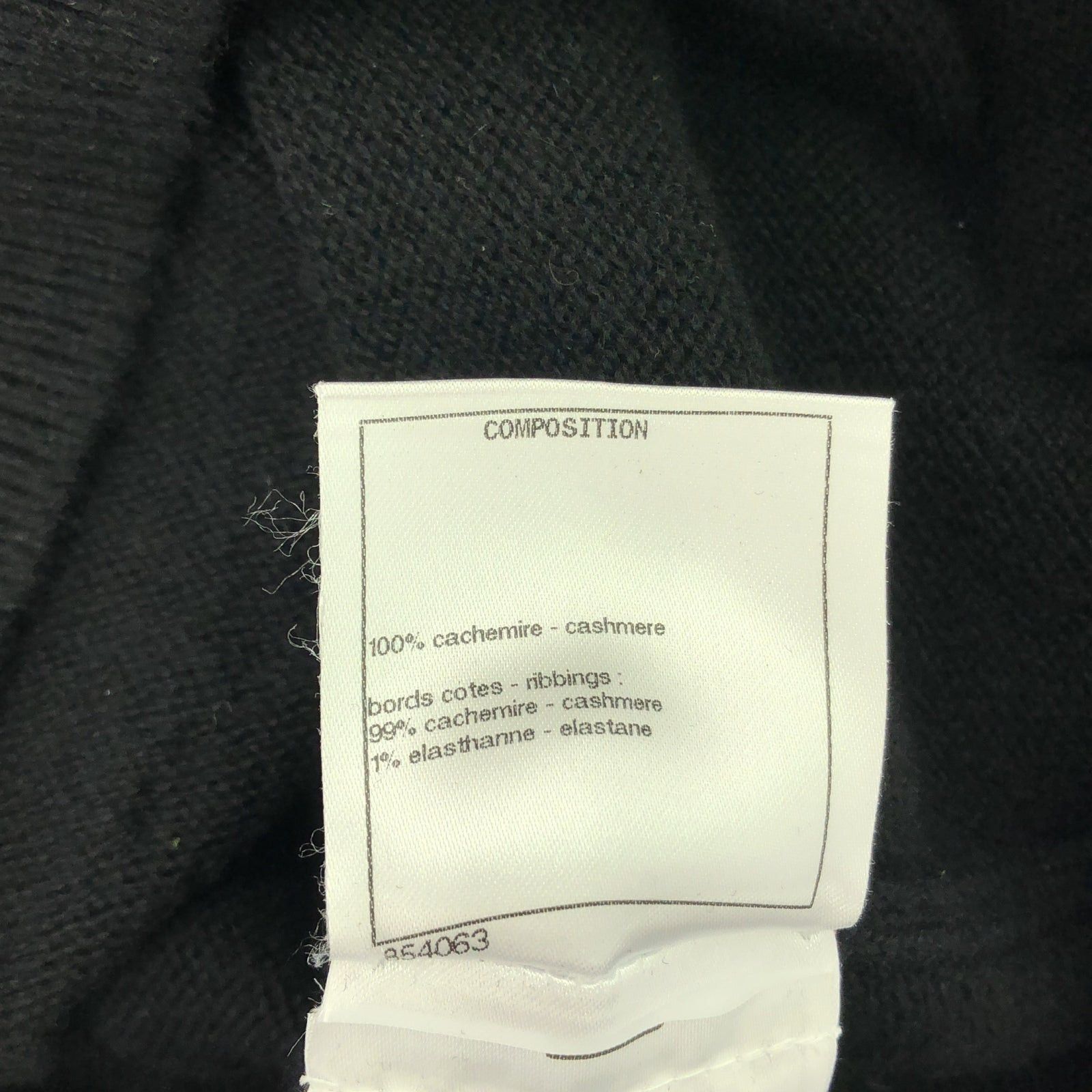 Chanel Chanel Cardigan Cashmere Black Size ONE SIZE - 6 Thumbnail