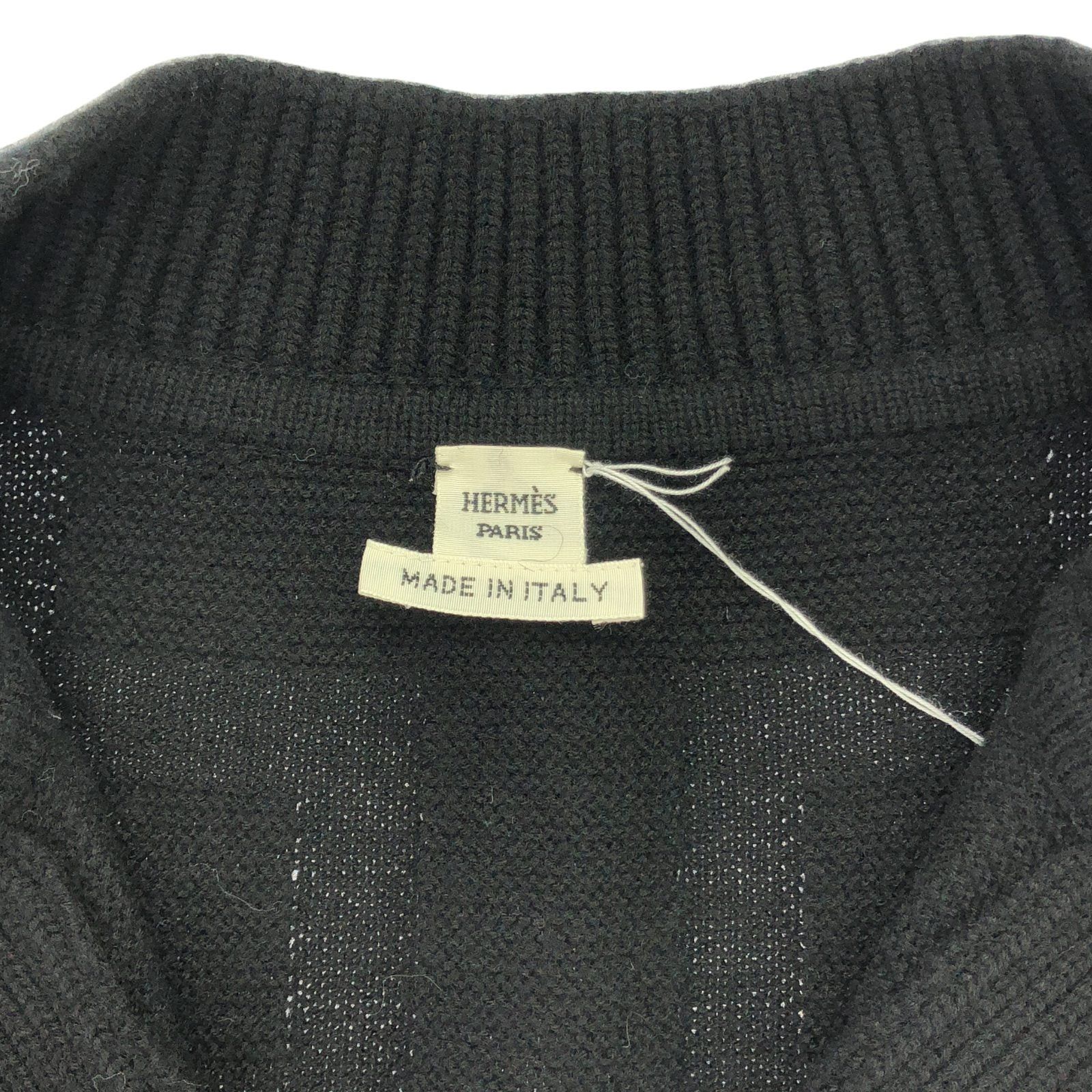 Hermes Hermes Knit Wool Black Size ONE SIZE - 5 Thumbnail