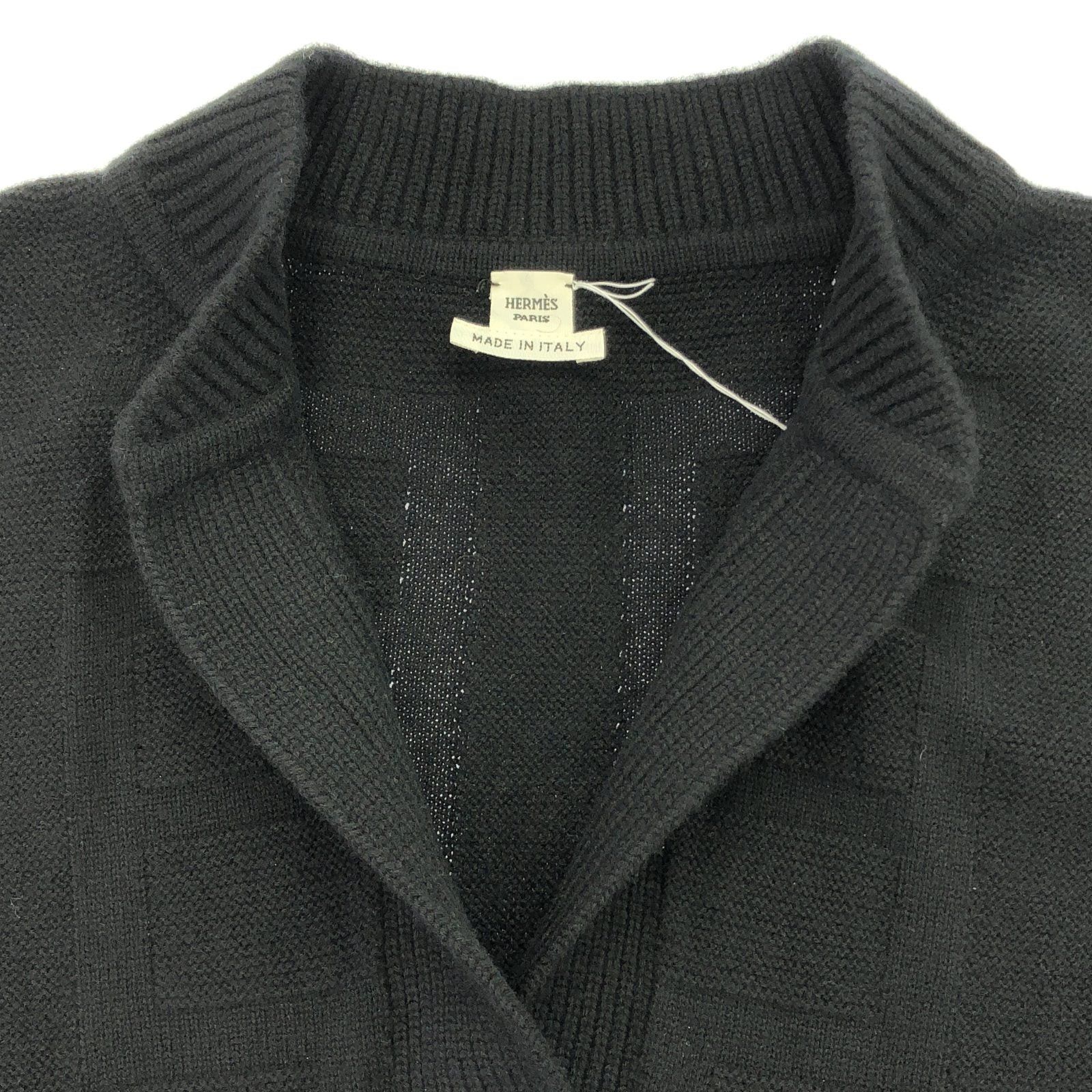 Hermes Hermes Knit Wool Black Size ONE SIZE - 10 Thumbnail