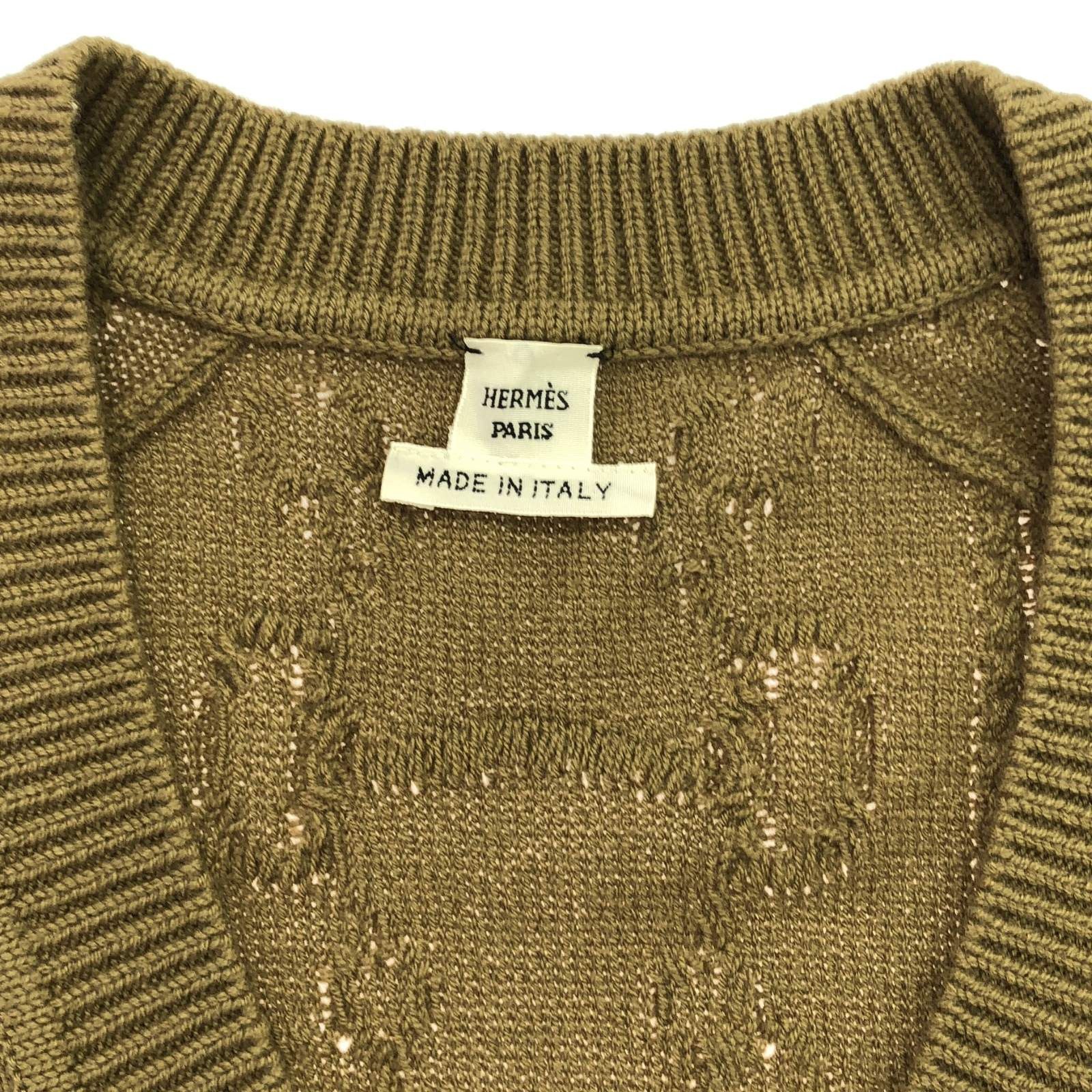 Hermes Hermes Knit Dress One Piece Wool Brown Size ONE SIZE - 10 Thumbnail