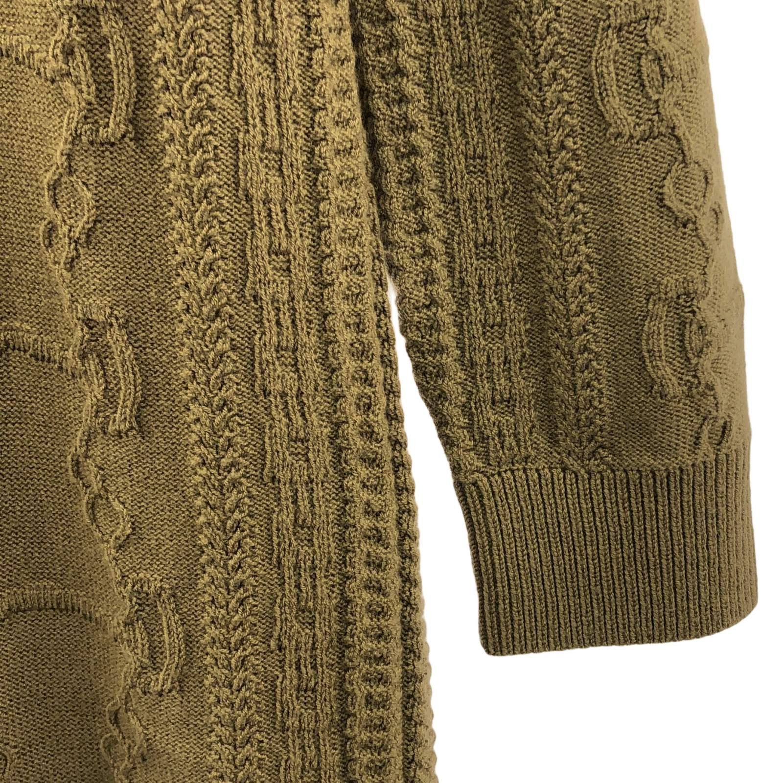 Hermes Hermes Knit Dress One Piece Wool Brown Size ONE SIZE - 4 Thumbnail