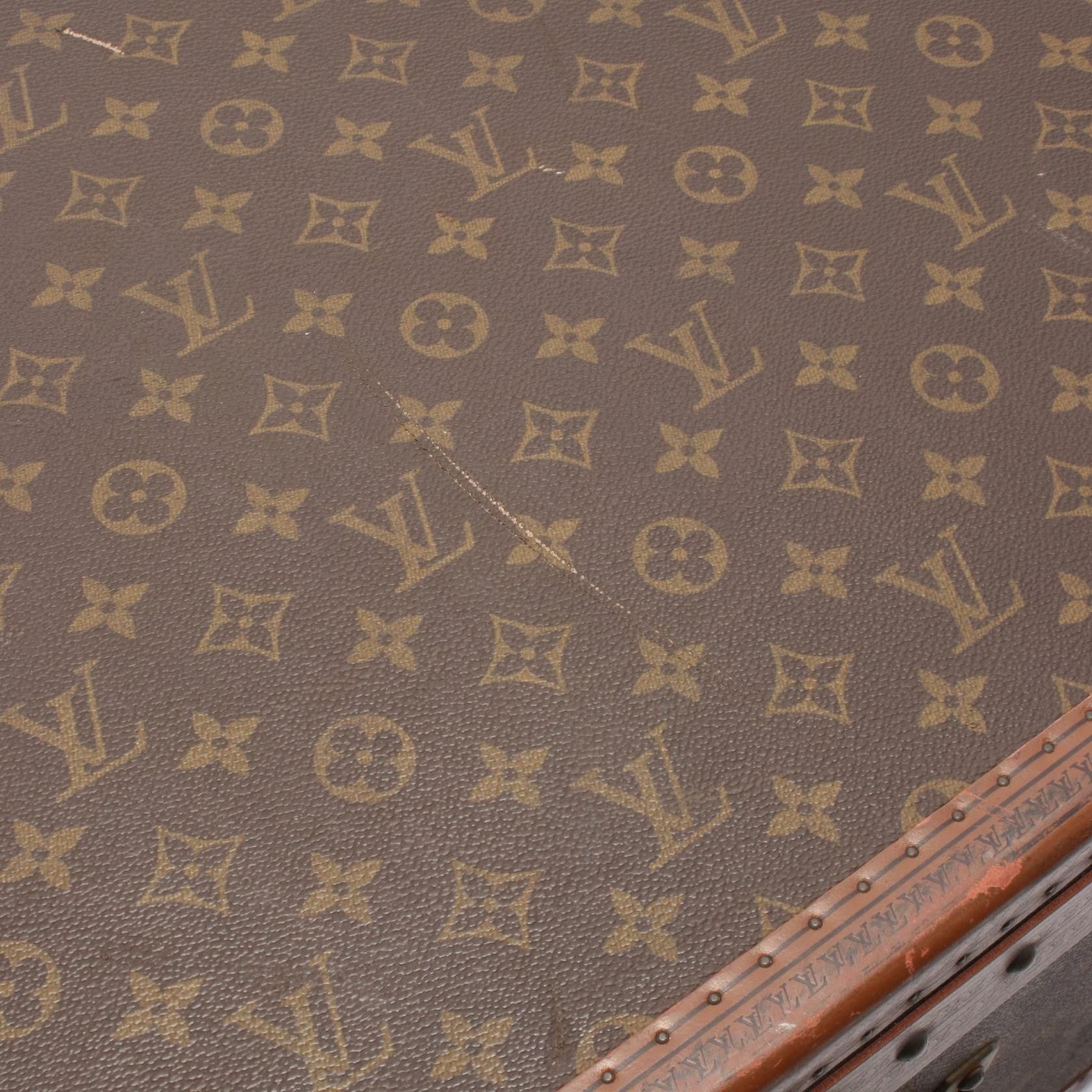 Louis Vuitton Louis Vuitton Alzer 80 Monogram Trunk Case Leather Brown Size ONE SIZE - 11 Thumbnail